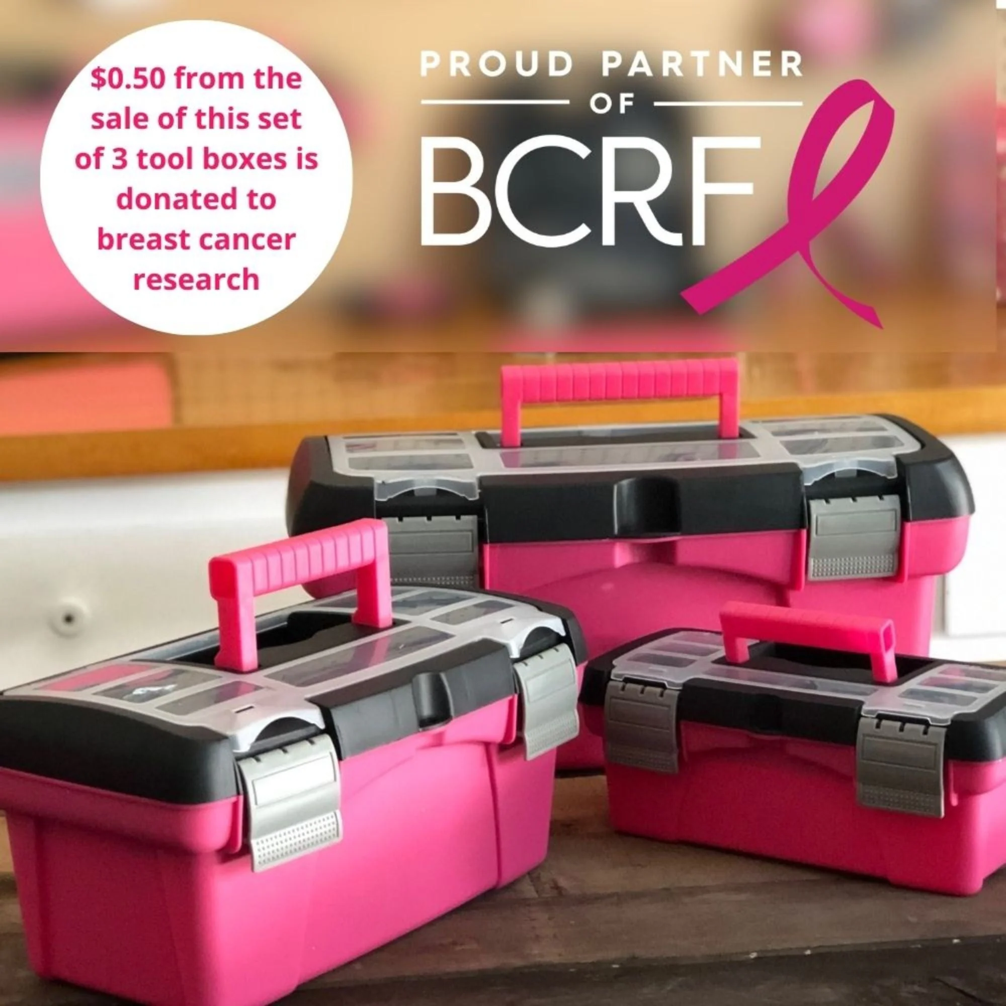 3 Piece Tool Box - Pink - DT5005P - Image 8