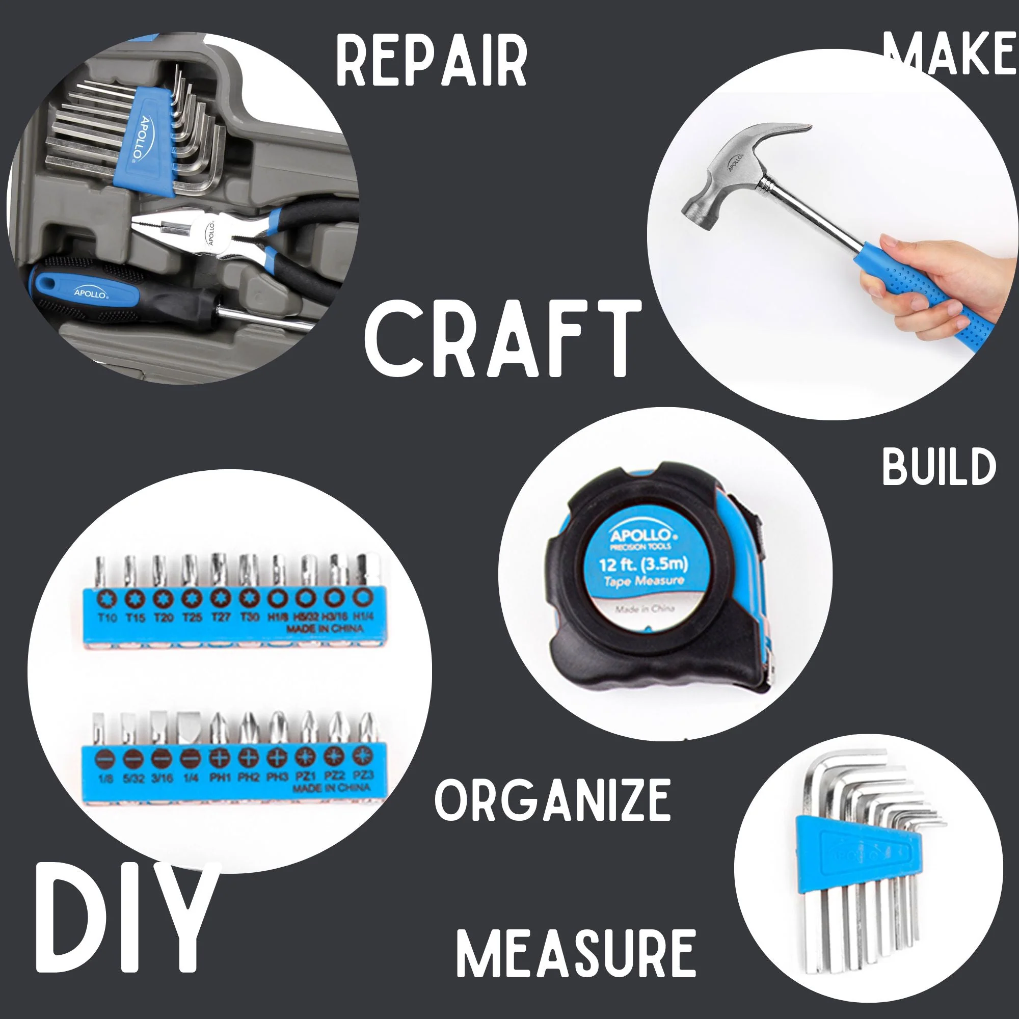 39 Piece General Tool Kit - DT9706BL - Image 4