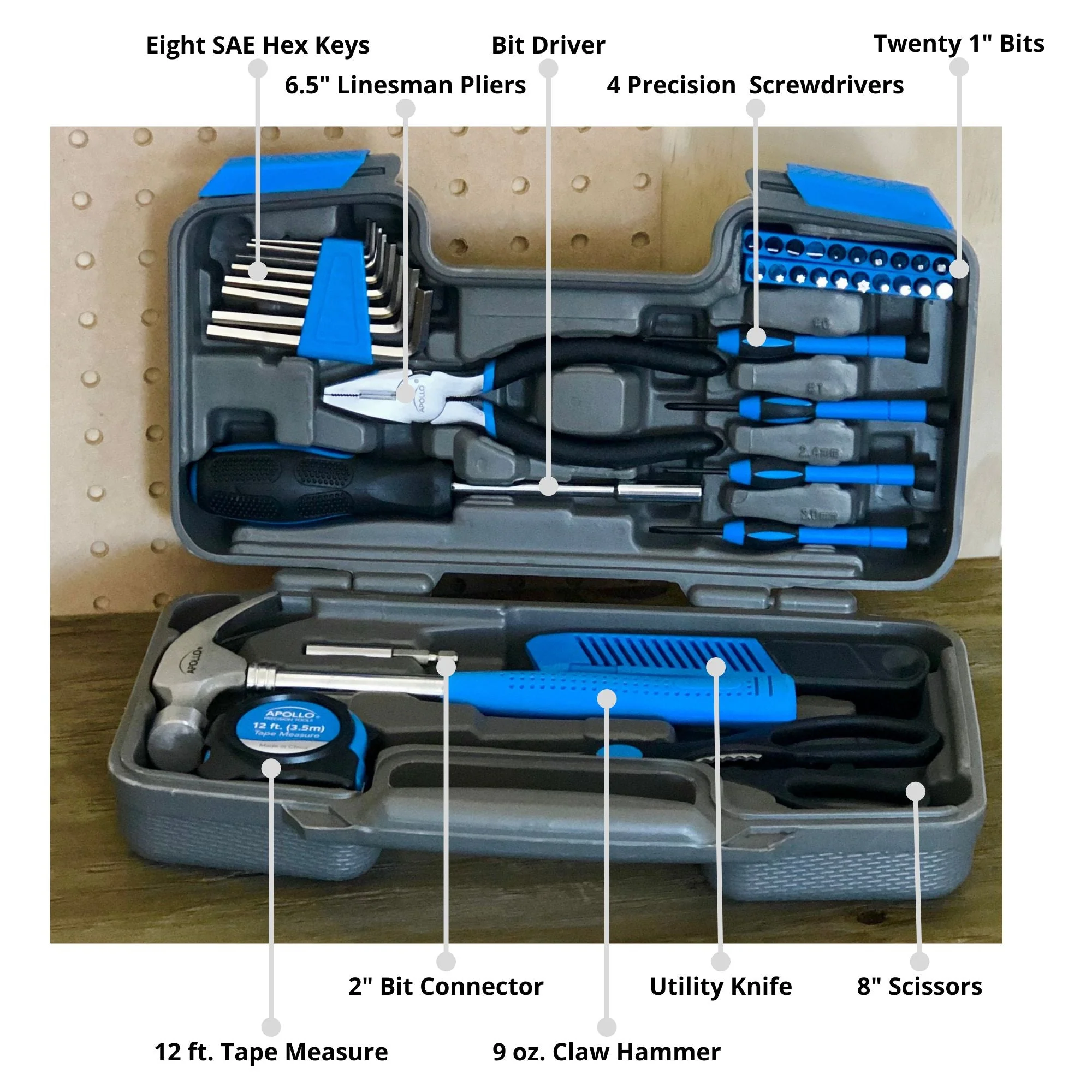 39 Piece General Tool Kit - DT9706BL - Image 7