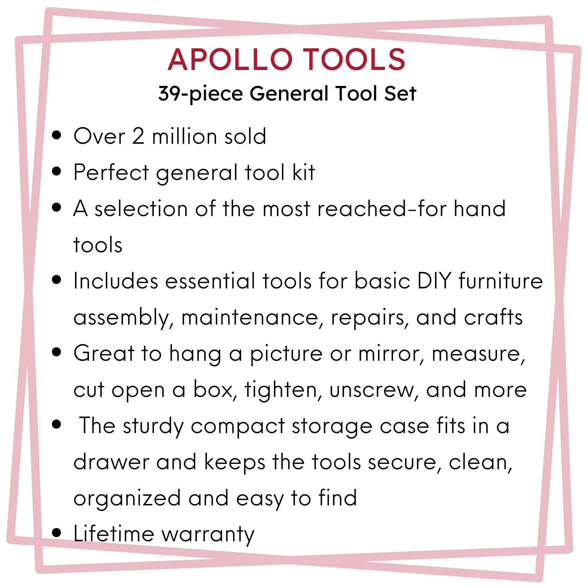 39 Piece General Tool Set - DT9706 - Image 7