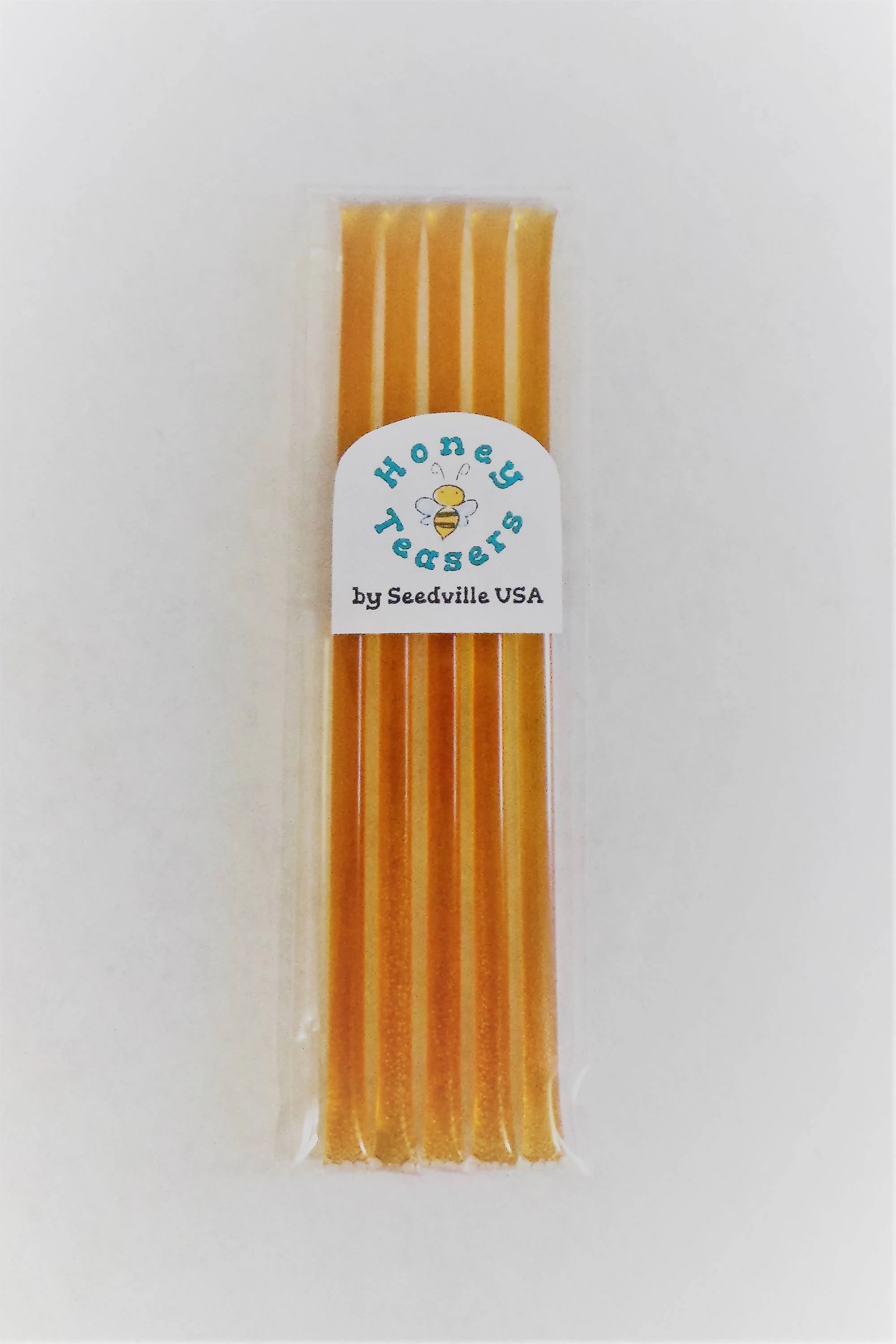 5 Pack RASPBERRY HONEY TEASERS Natural Honey Snack Sticks Honeystix Straws - Image 4