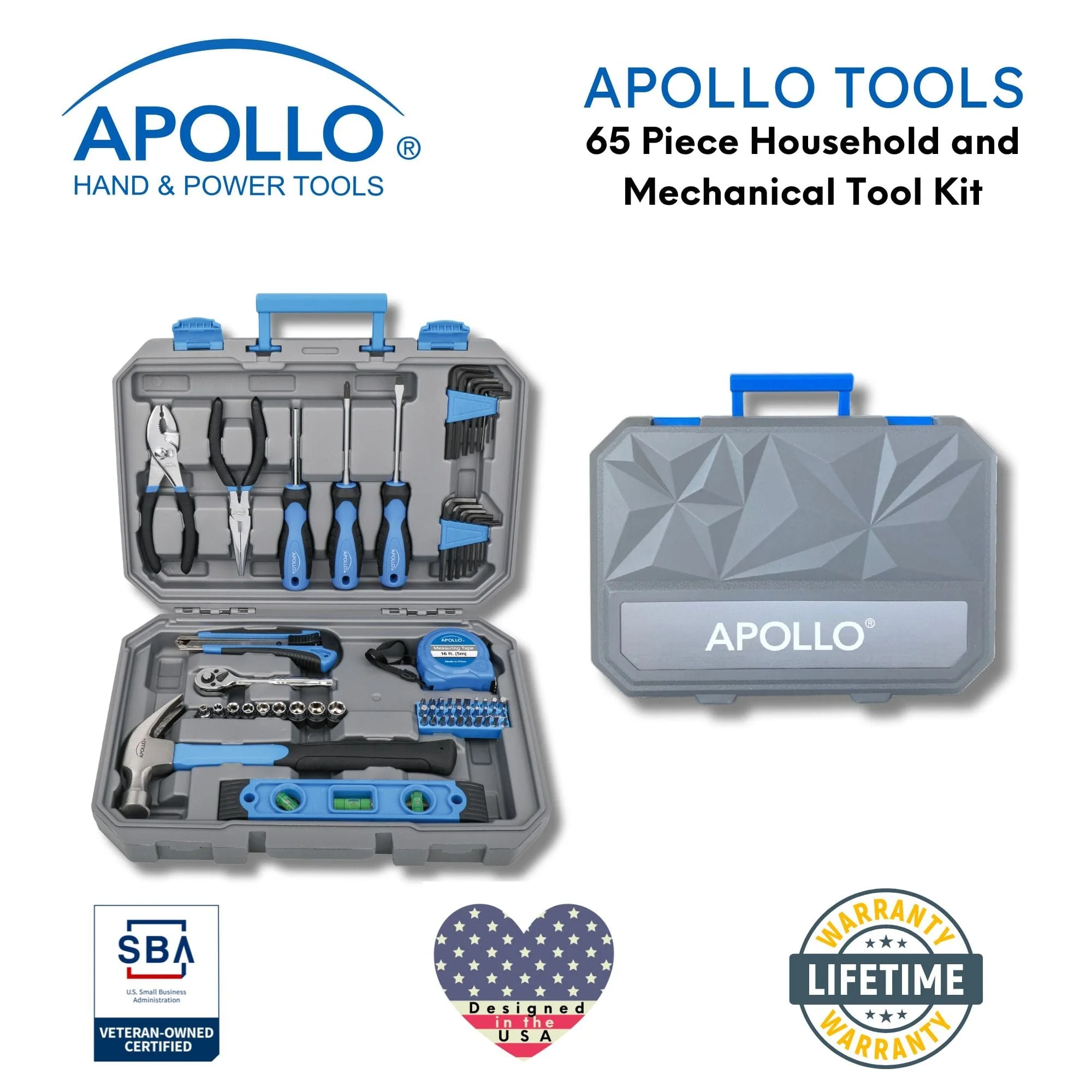 65 Piece Household and Mechanical Tool Set -- DT0001 - Image 4