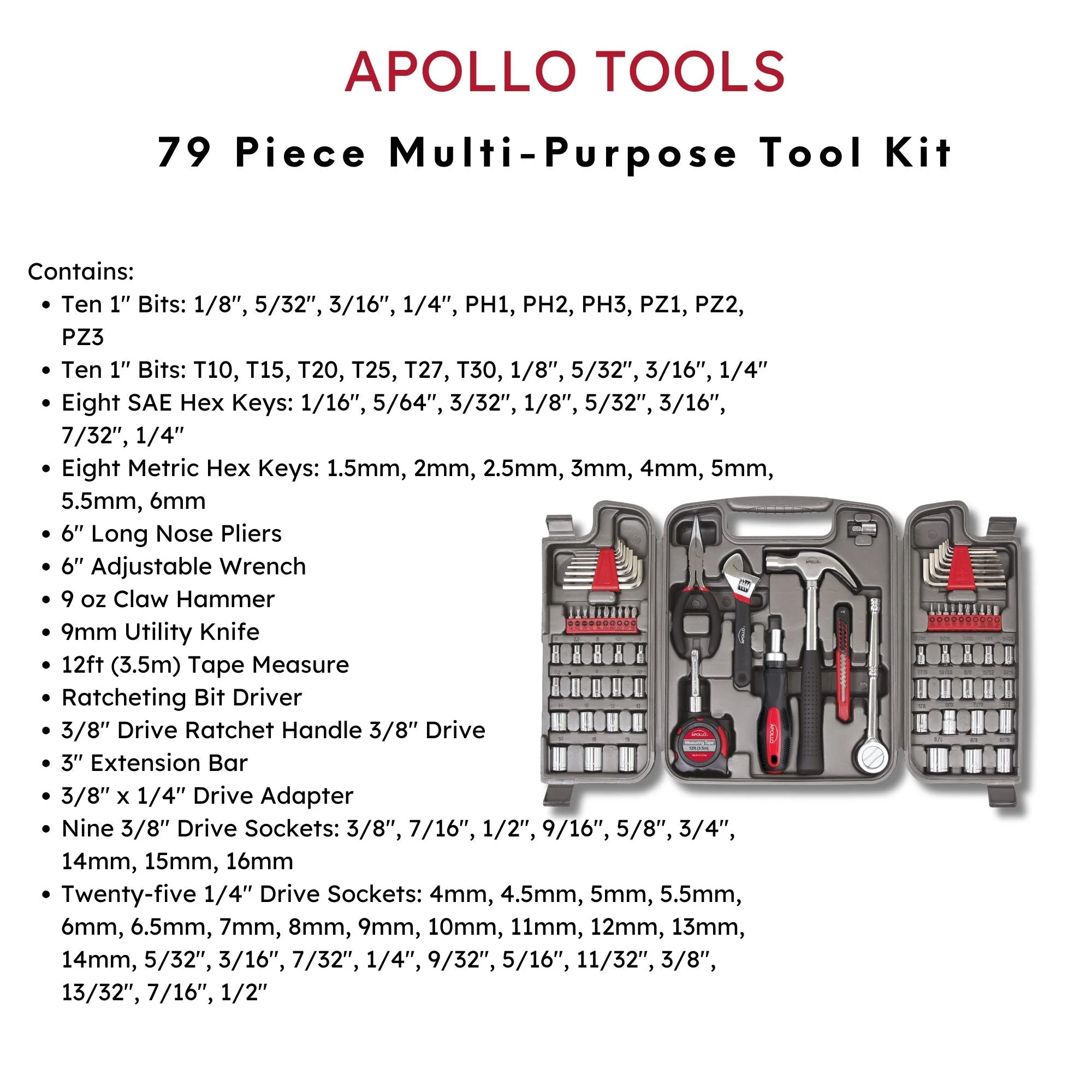 79 Piece Multi-Purpose Tool Kit - DT9411 - Image 4