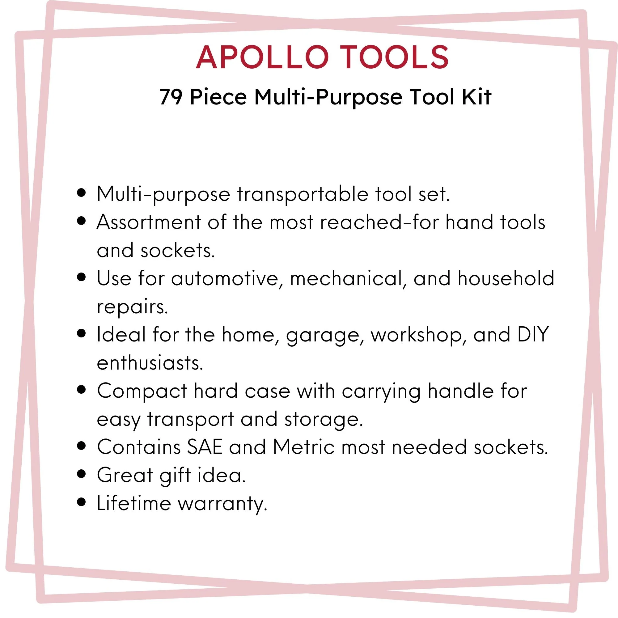 79 Piece Multi-Purpose Tool Kit - DT9411 - Image 7