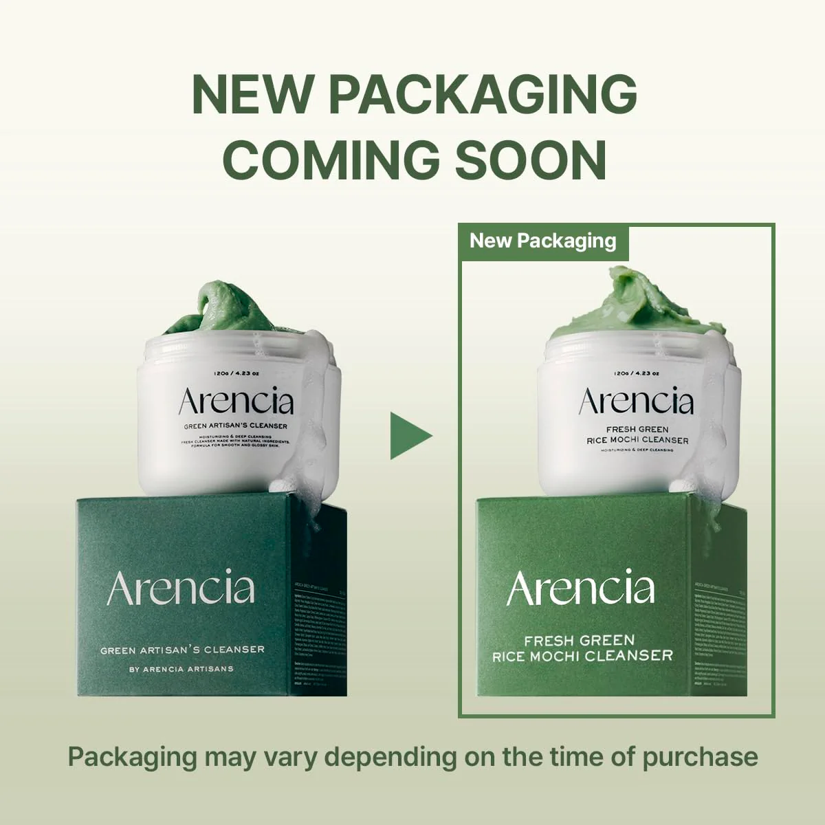 Arencia Fresh Green Rich Mochi Cleanser - Image 2