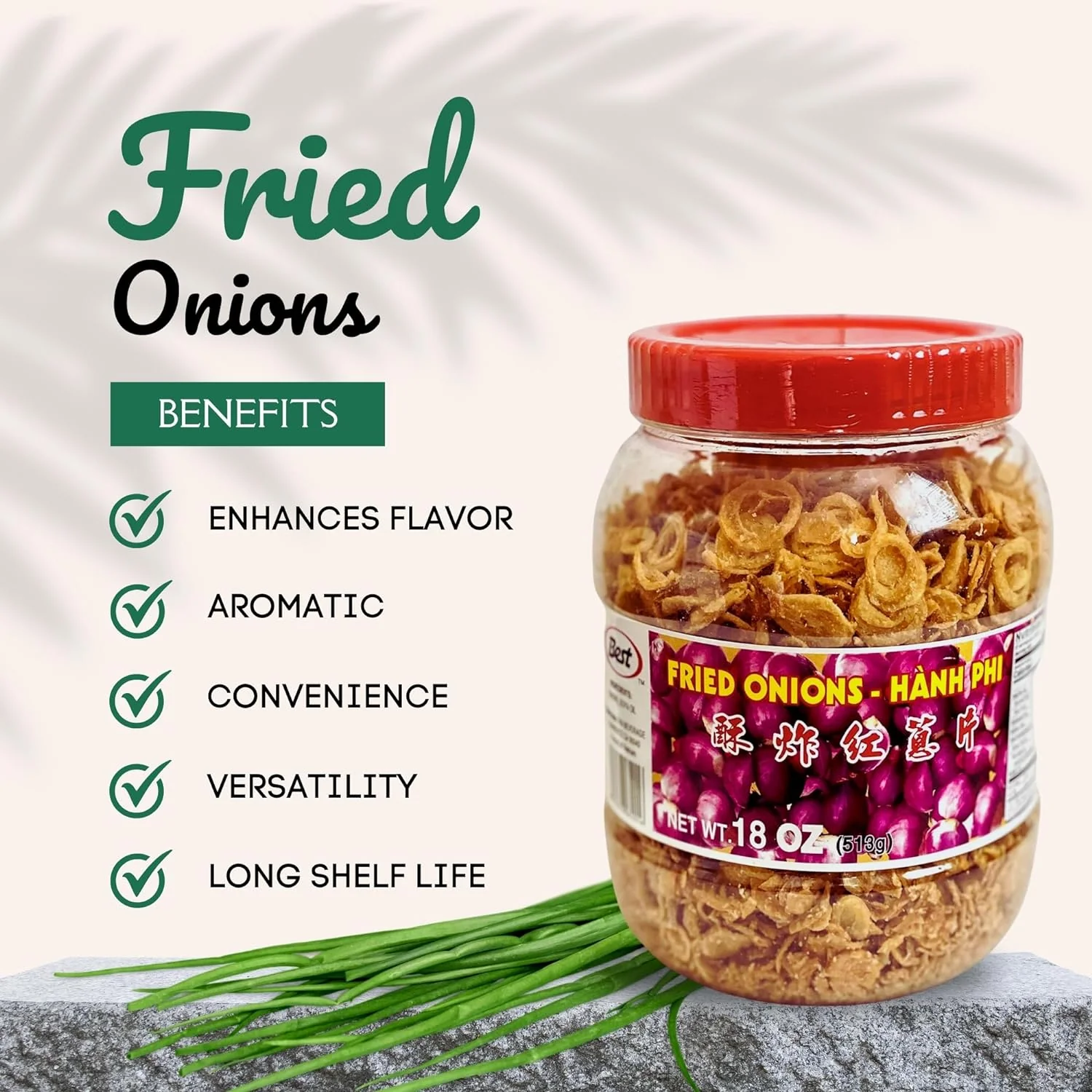 Best Fried Onions 18oz - Crunchy Fried Onion Toppings for Soups, Rice, and Stir Fry - Image 6