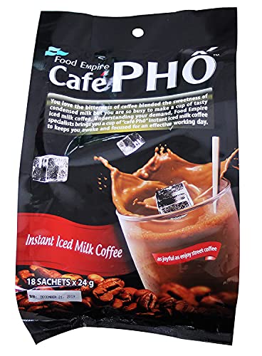 Cafe Pho Vietnamese 3in1 Instant Iced Milk Coffee, Bag of 18 Sachets - Image 2