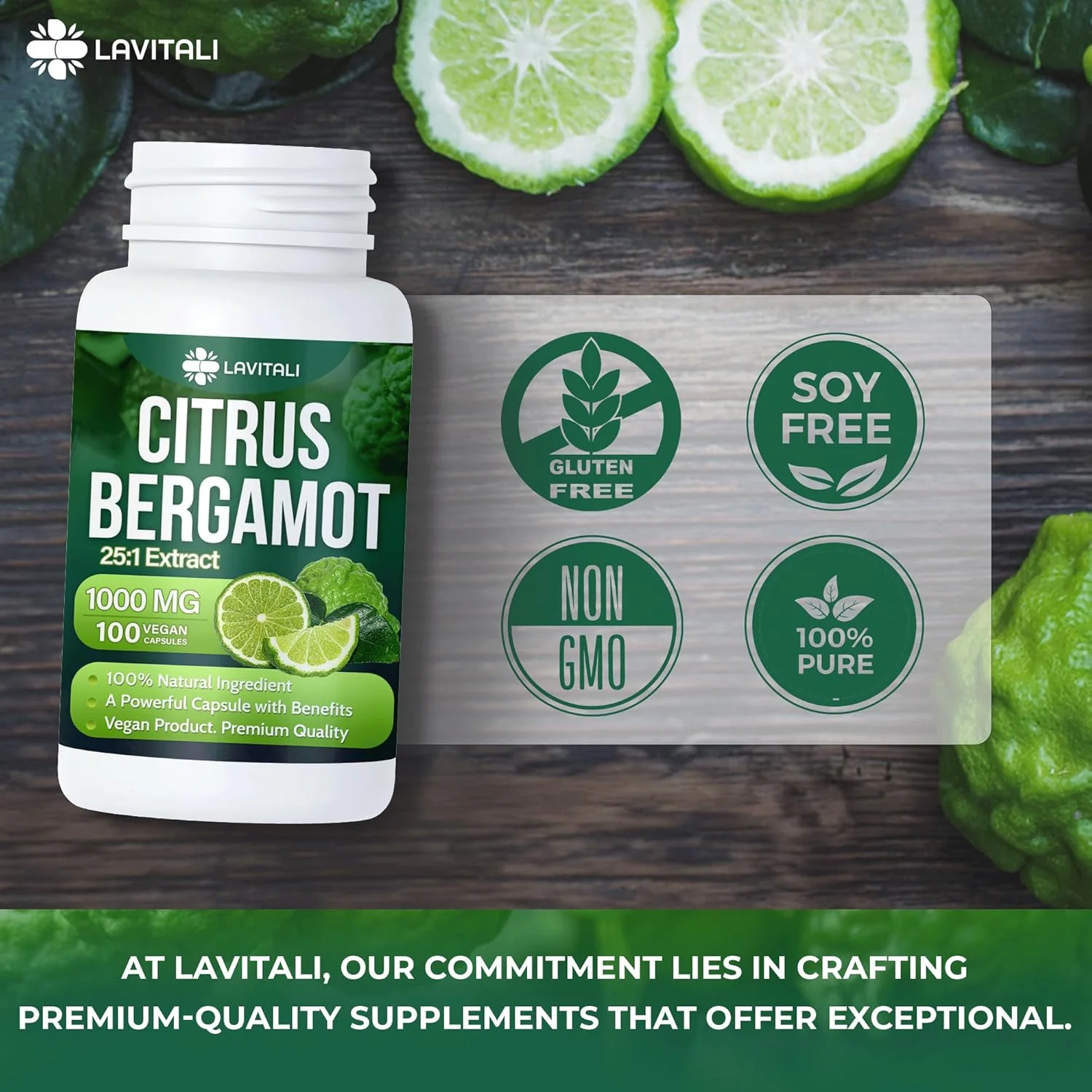 Citrus Bergamot Extract Capsules, Non-GMO, Gluten-Free - Image 4