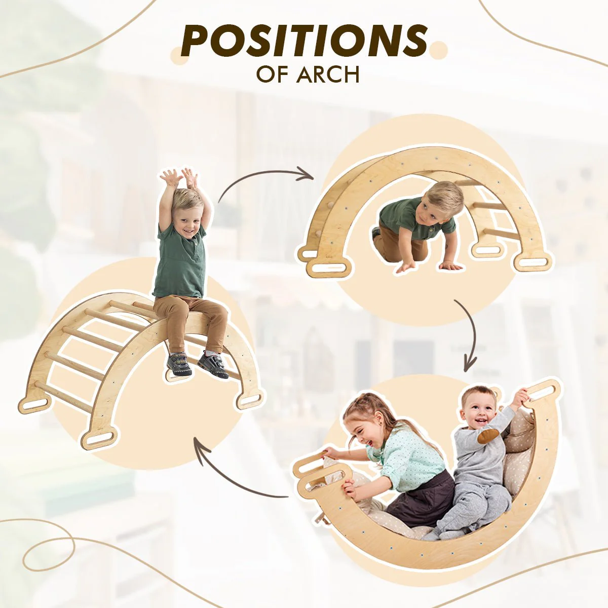 Climbing Arch + Cushion - Montessori Climbers for Toddlers - Image 4