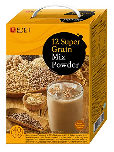 Damtuh Korean 12 Super Mixed Grain Powder Meal Replacement Shake Breakfast Simple Meal Superfoods Misugaru 20g x 40 Sticks - Image 6
