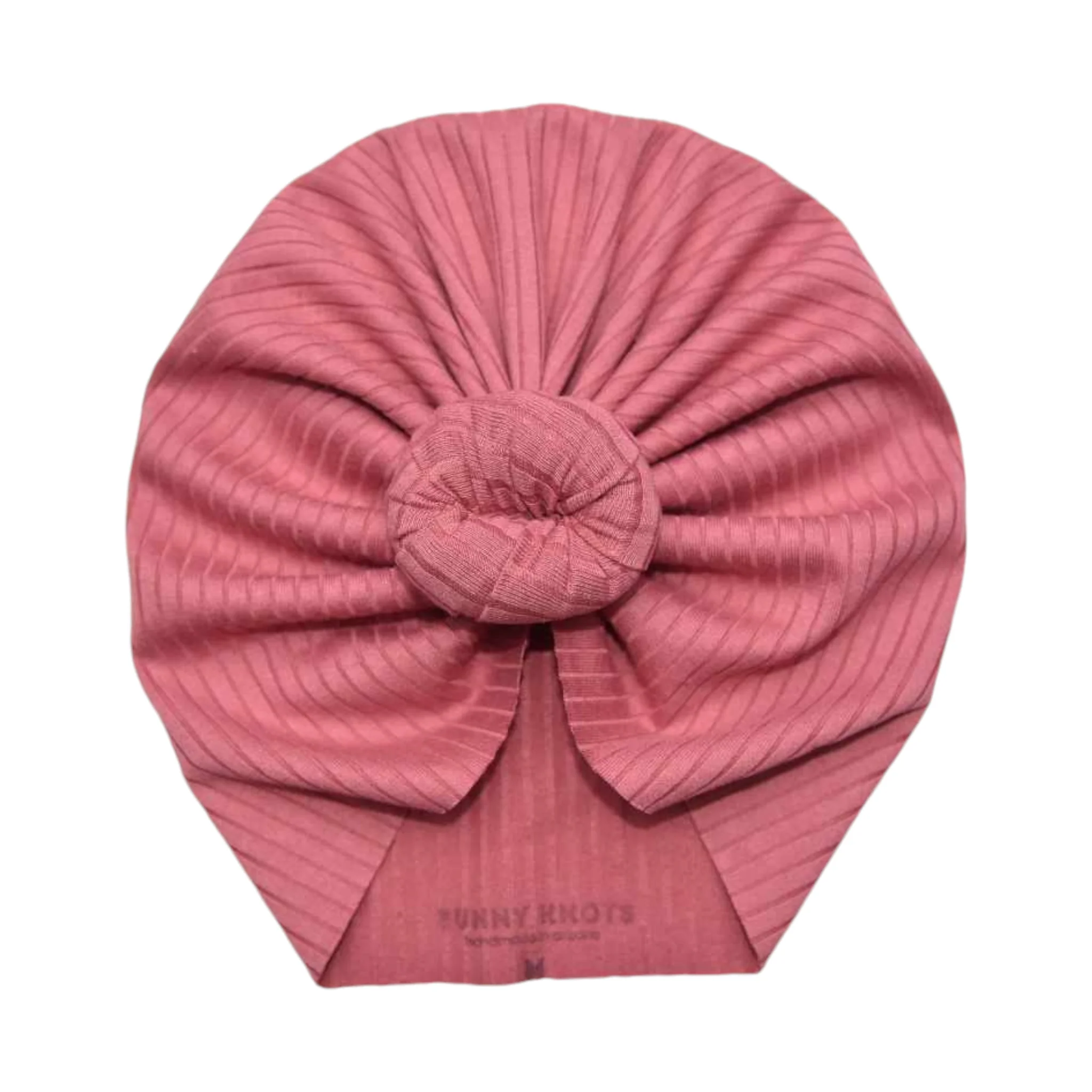 Delores | Mauve Pink | Brushed Rib Headwrap - Image 3
