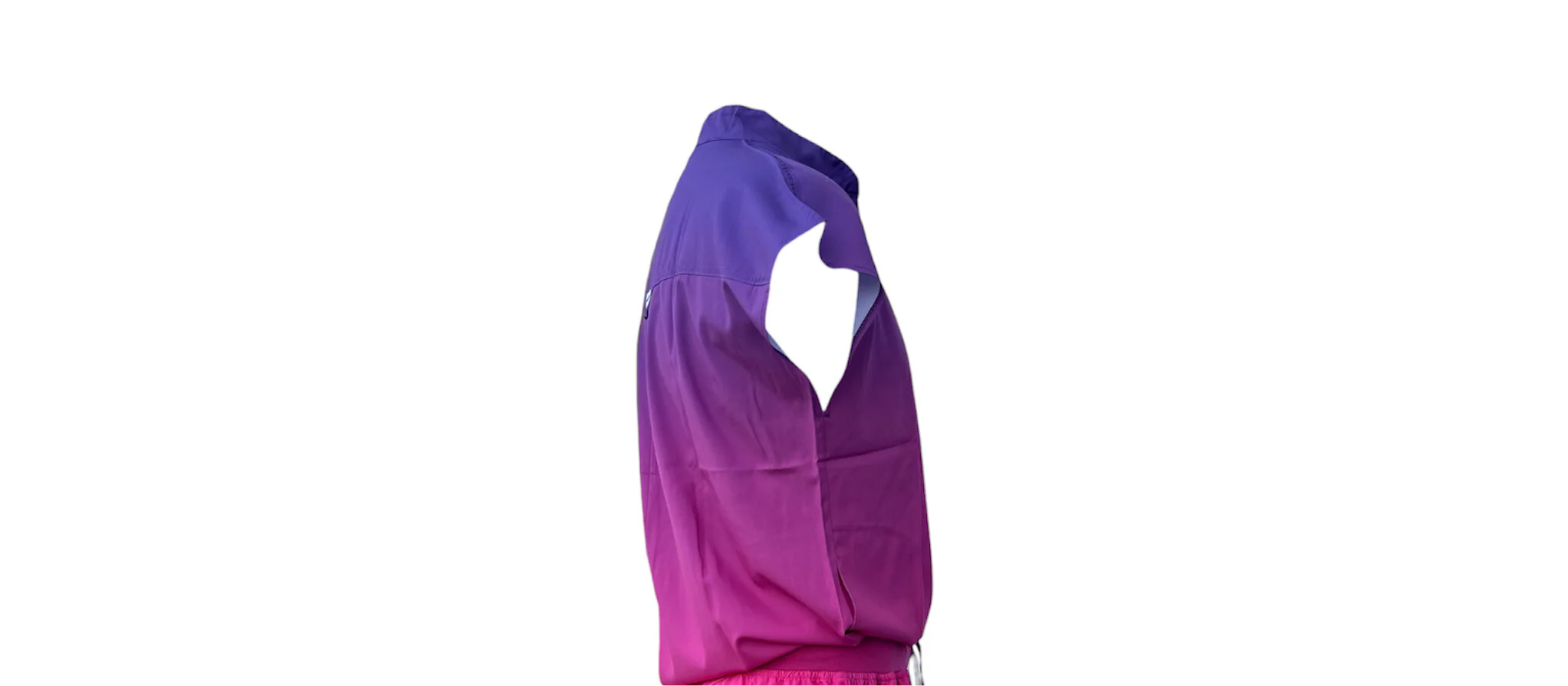 DK Gradient Zipper Scrub Top (Purple/Pink) - Image 5