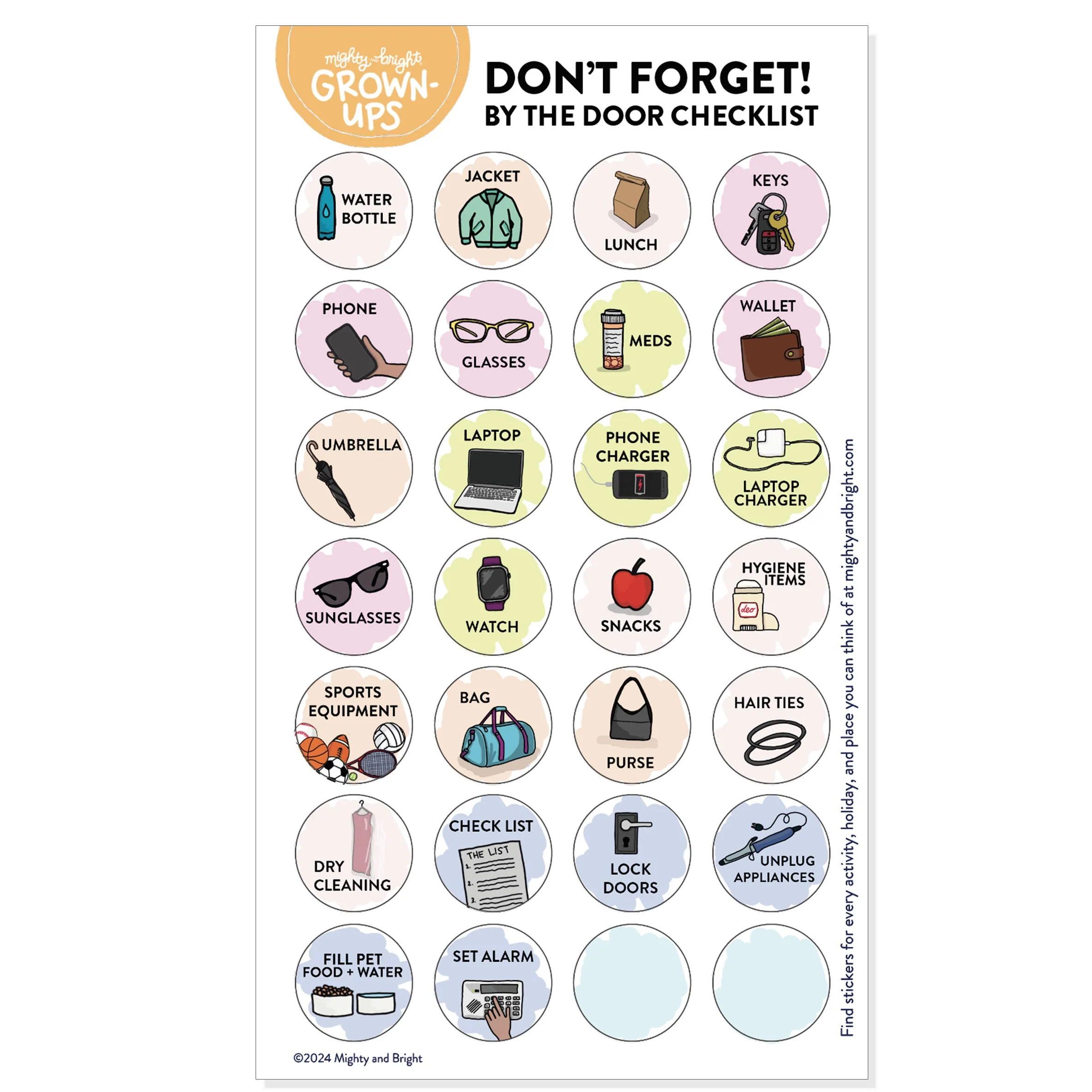 "Don't Forget!" by the Door Visual Checklist - Image 3