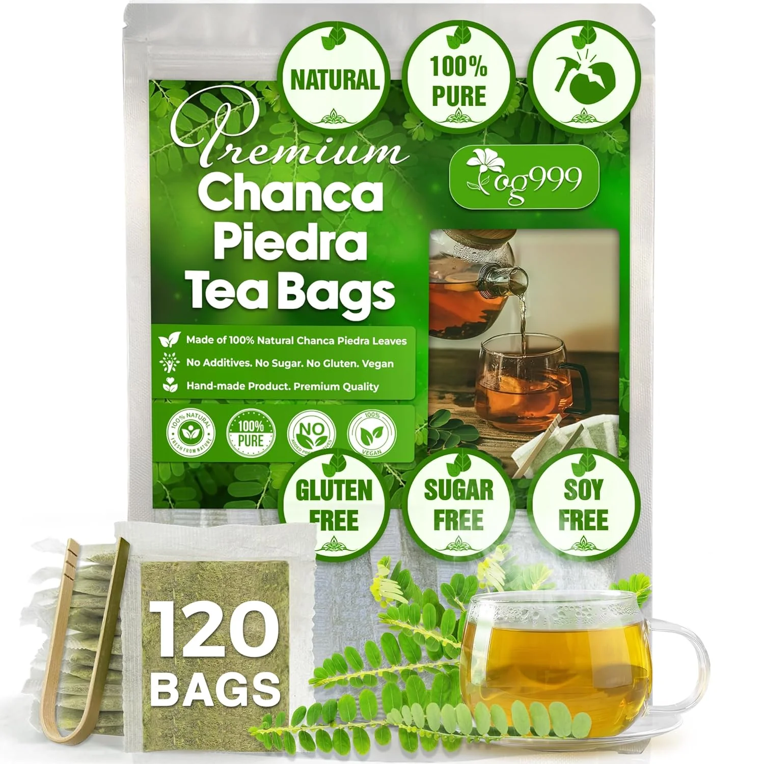 Dried Chanca Piedra Leaves, Chanca Piedra Tea “Stone Breaker” Tea Bags - Image 10