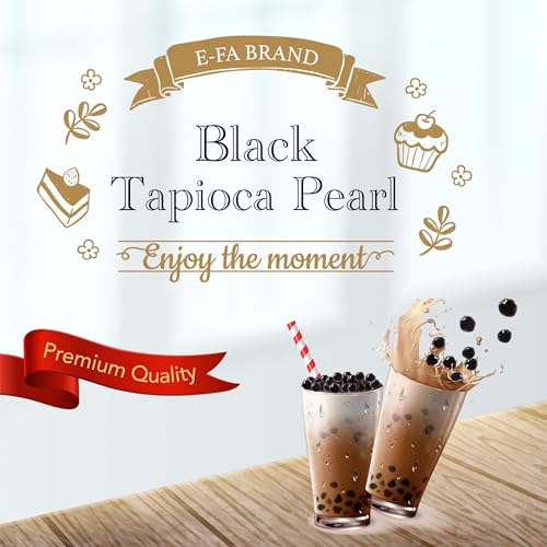 E-FA BRAND E8 Boba Black Tapioca Pearl, Fresh Boba/Bubble Tea Ready in 5 Minutes, 6.6 LB - Image 2