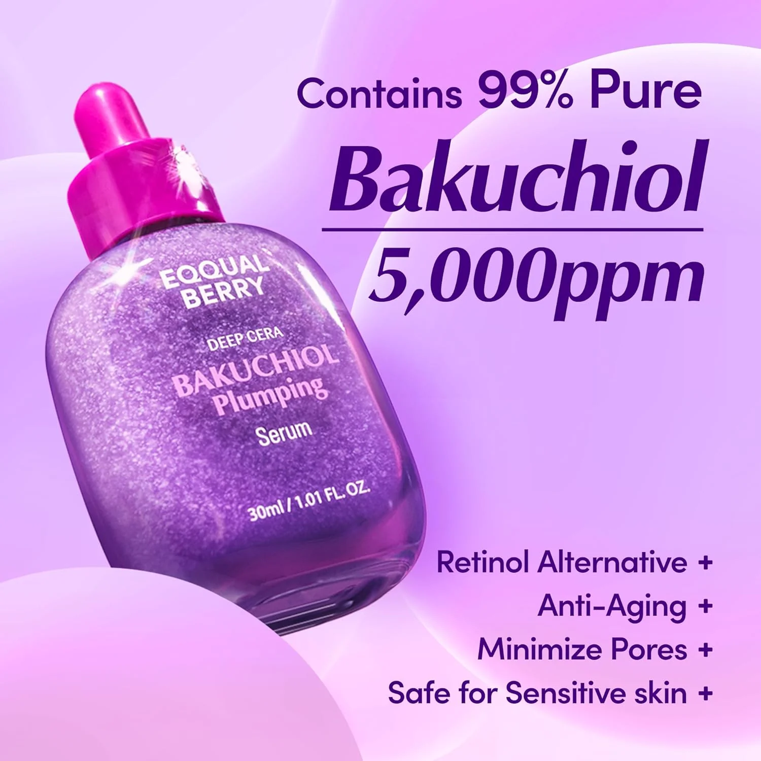 EQQUALBERRY Deep Cera Bakuchiol Plumping Serum - Image 2