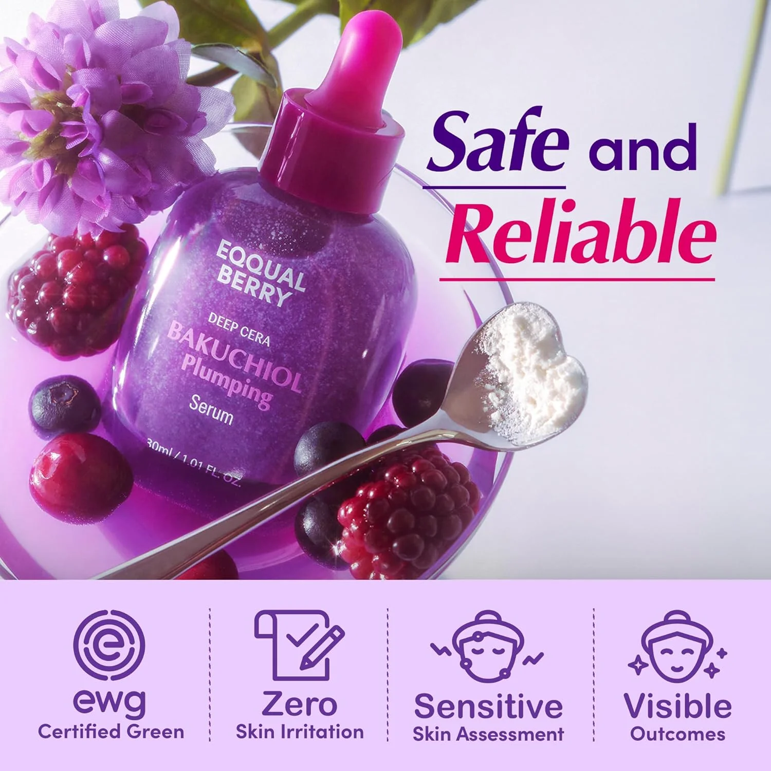EQQUALBERRY Deep Cera Bakuchiol Plumping Serum - Image 5
