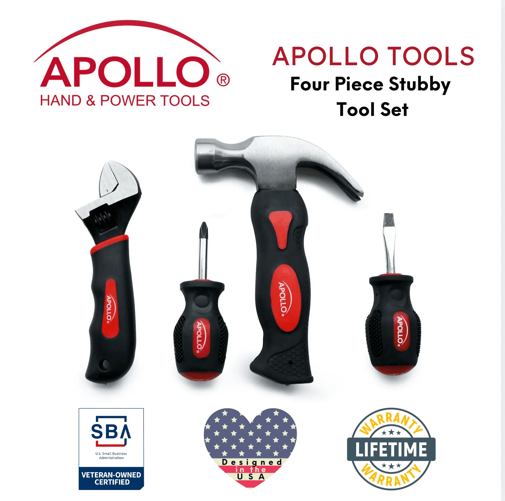 Four Piece Stubby Tool Set - DT0240 - Image 3
