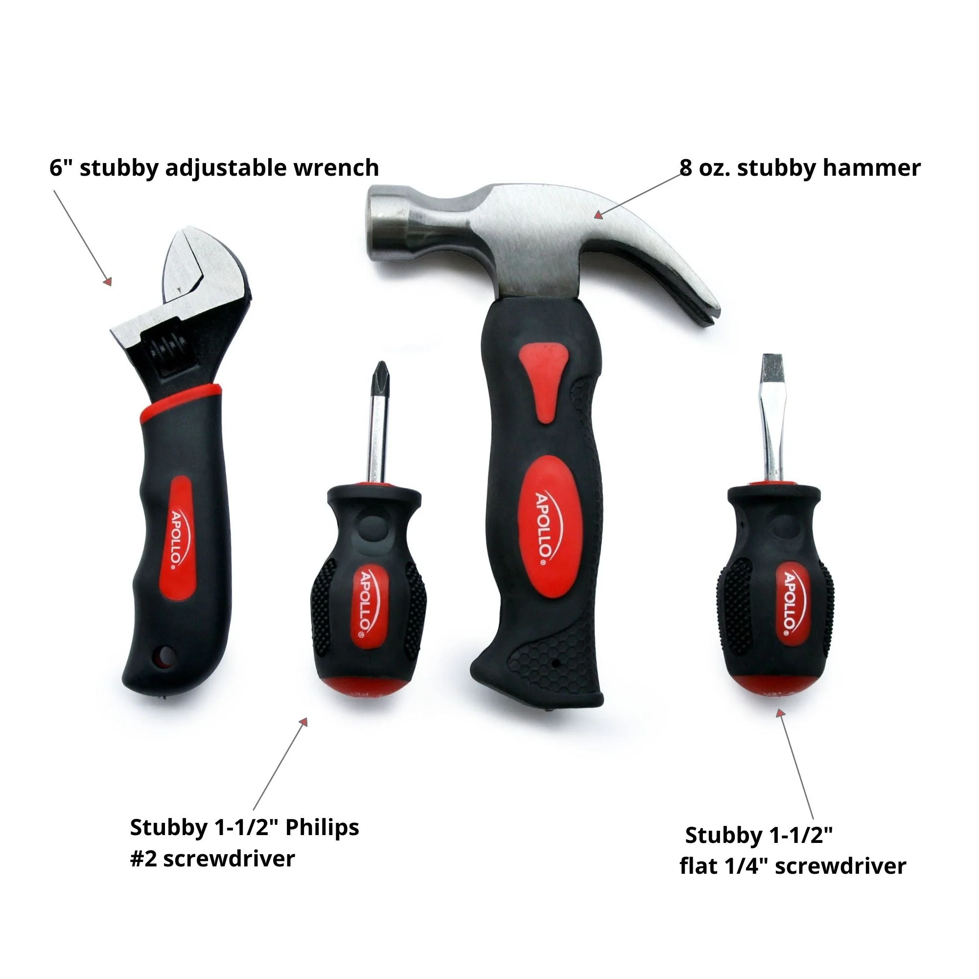 Four Piece Stubby Tool Set - DT0240 - Image 7
