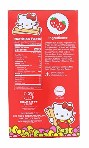 Hello Kitty Strawberry Wafer Cookies | 1.58 Ounce Pack - Image 3
