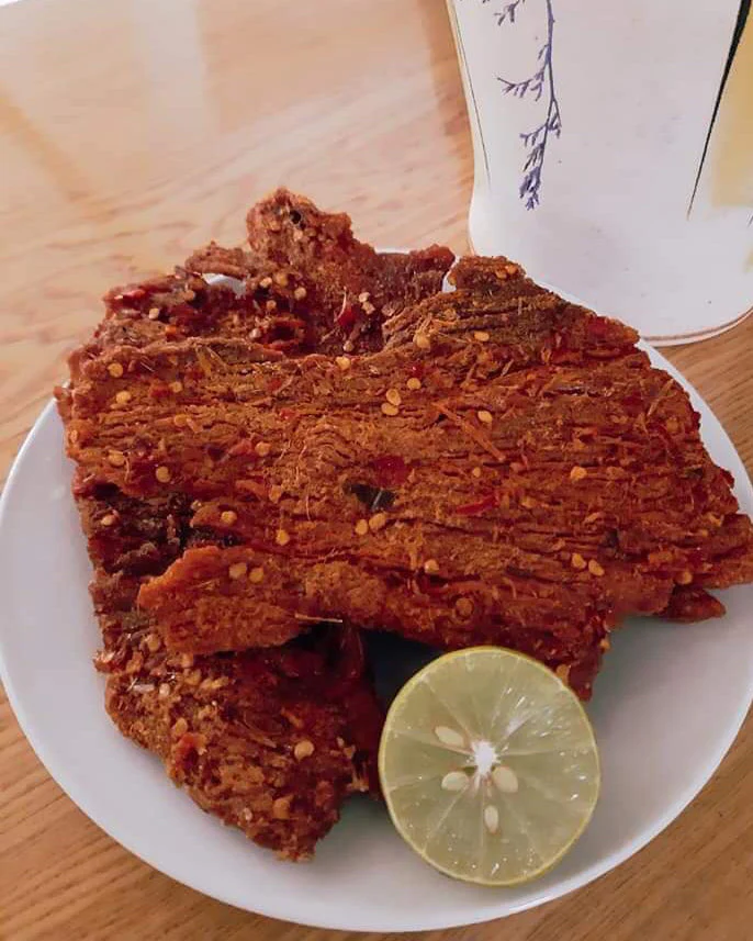 Hot Beef Jerky- khô Bò Cay - 0.5 lb - Image 3