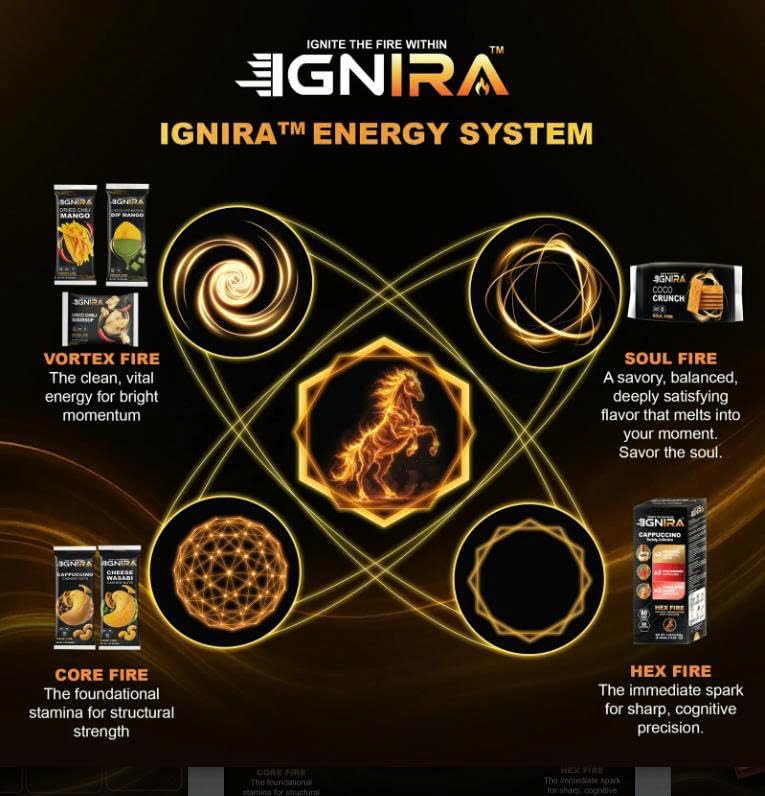 IGNIRA Dried Mango with chili, Sweet & Hot Fruit Snack Strips, Dry Chamoy Mangoes Slices, Chili Mangoes Snacks for Office, Gluten-Free, Plant-Based, Real Fruit, Vortex Energy Pack of 6 (10.02 oz) - Image 9