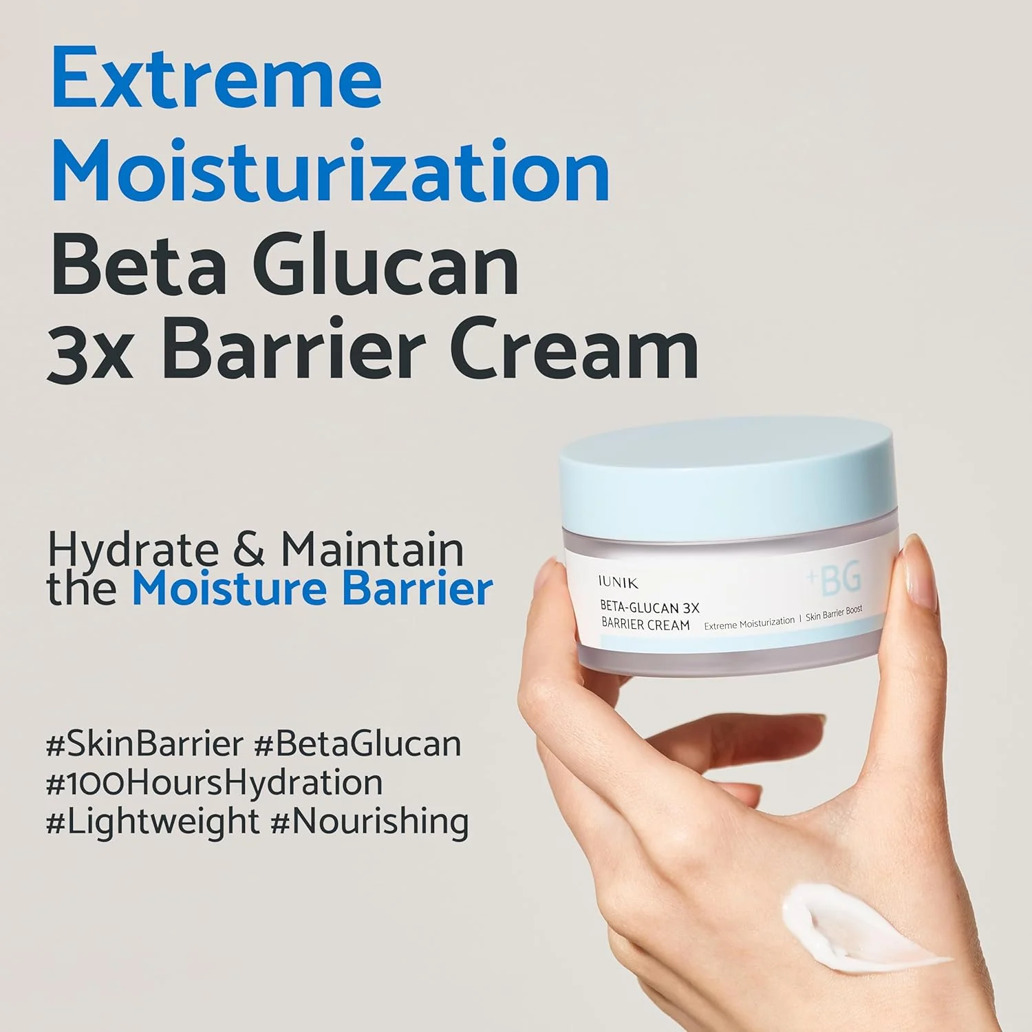 IUNIK Beta-Glucan 3X Barrier Cream - Image 2