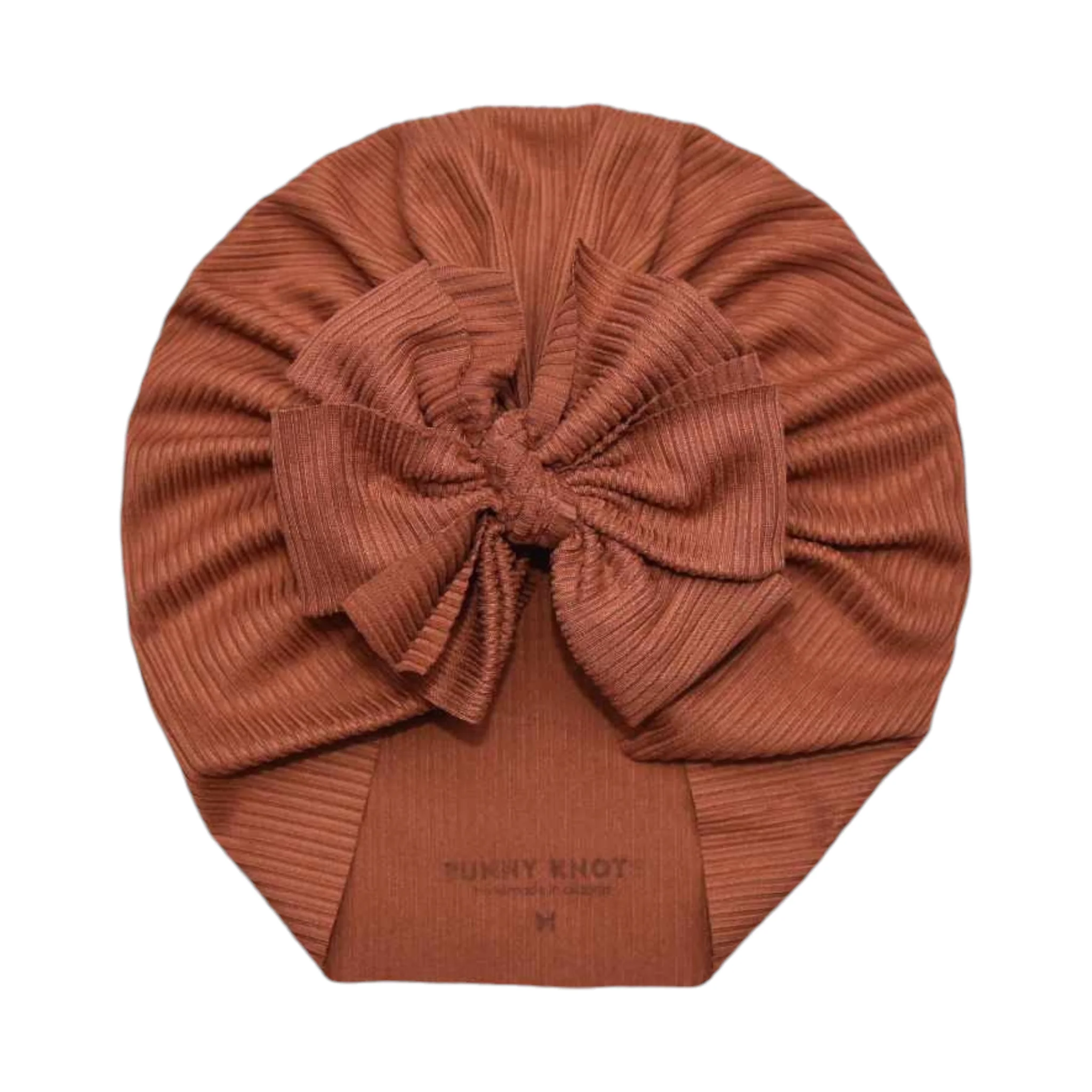 Juni | Cognac | Brushed Rib Headwrap - Image 2