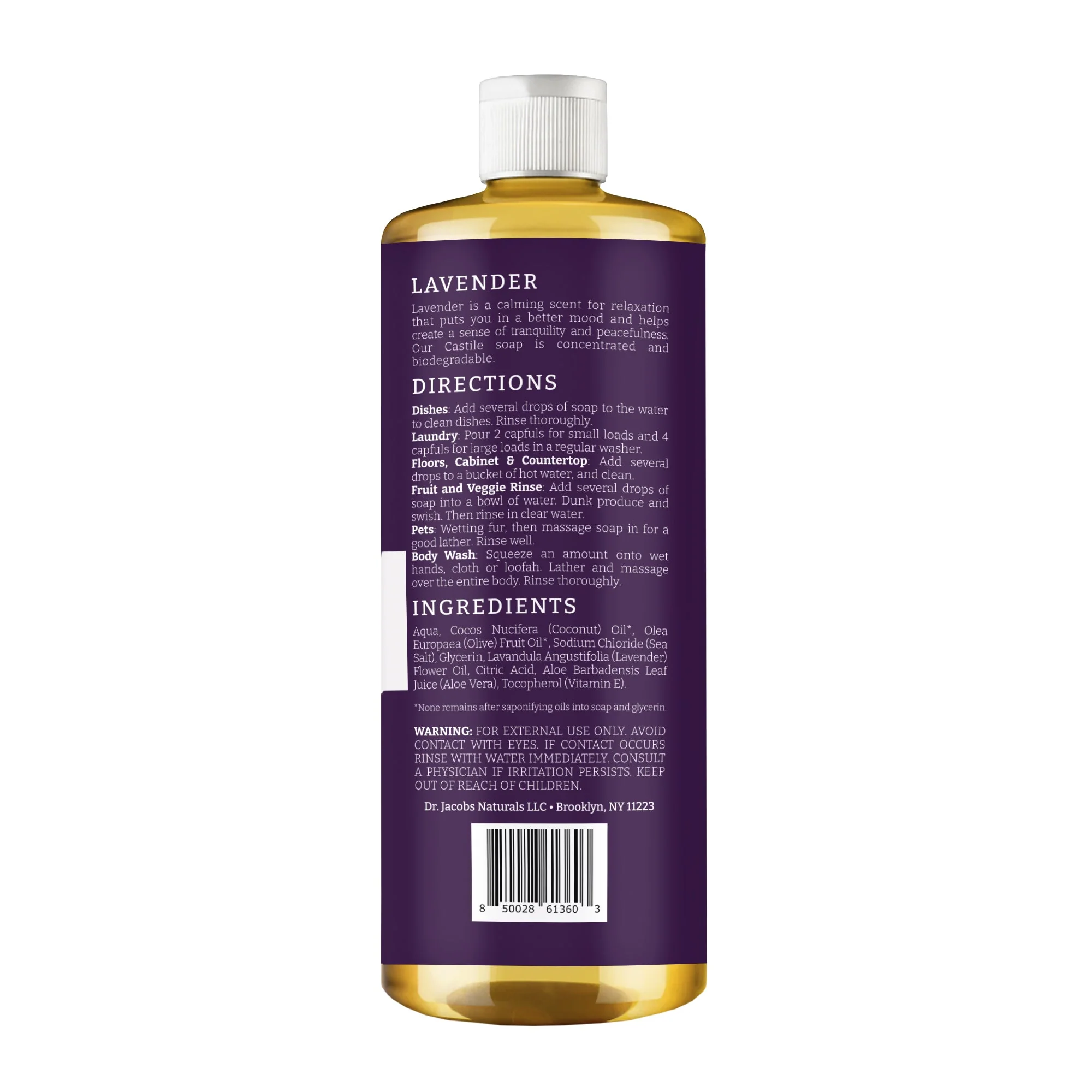 Lavender All in 1 Castile Soap - Thin Formula - Image 5