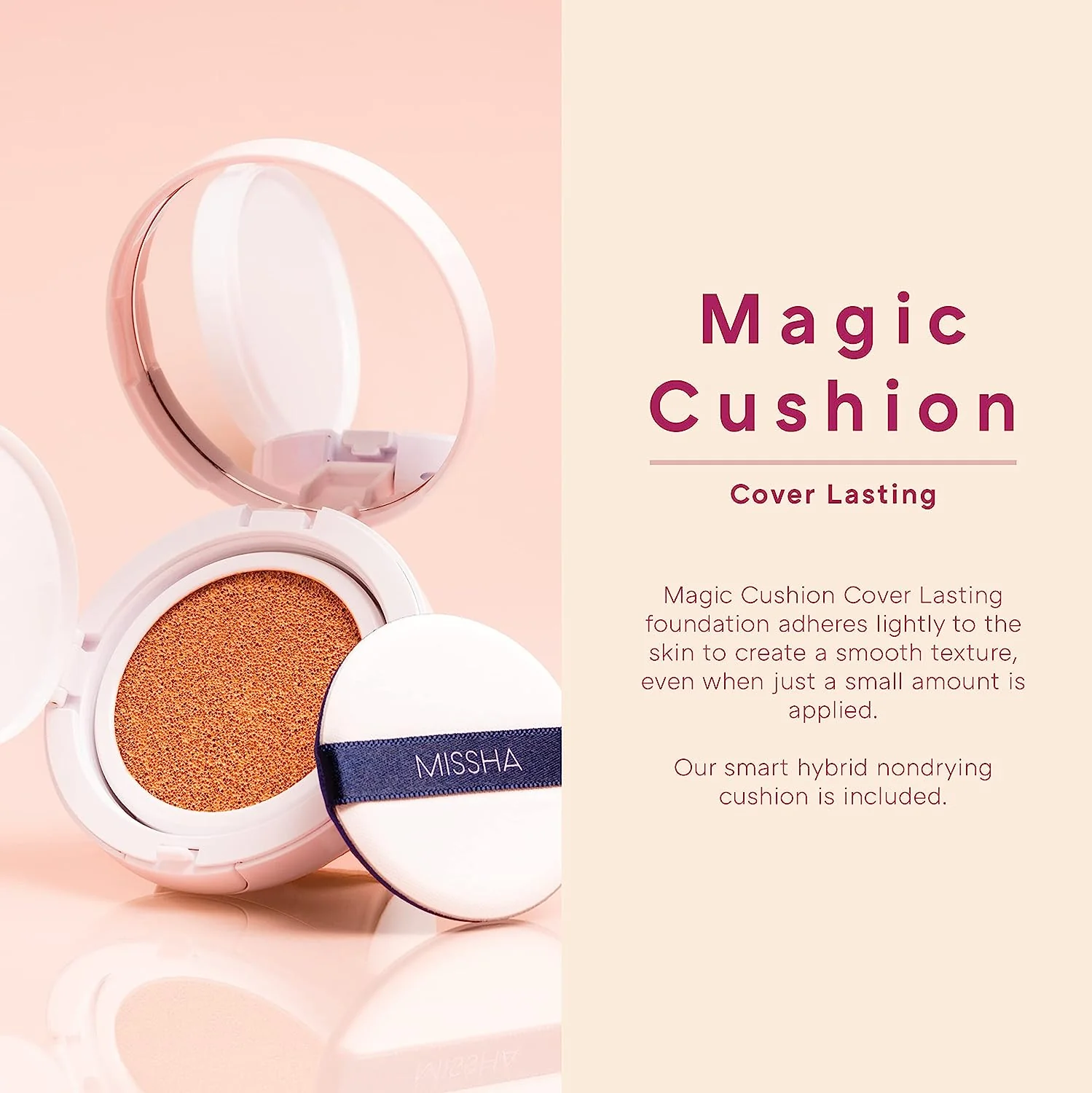 Missha M Magic Cushion Cover Lasting #23 Neutral Medium Beige - Image 2