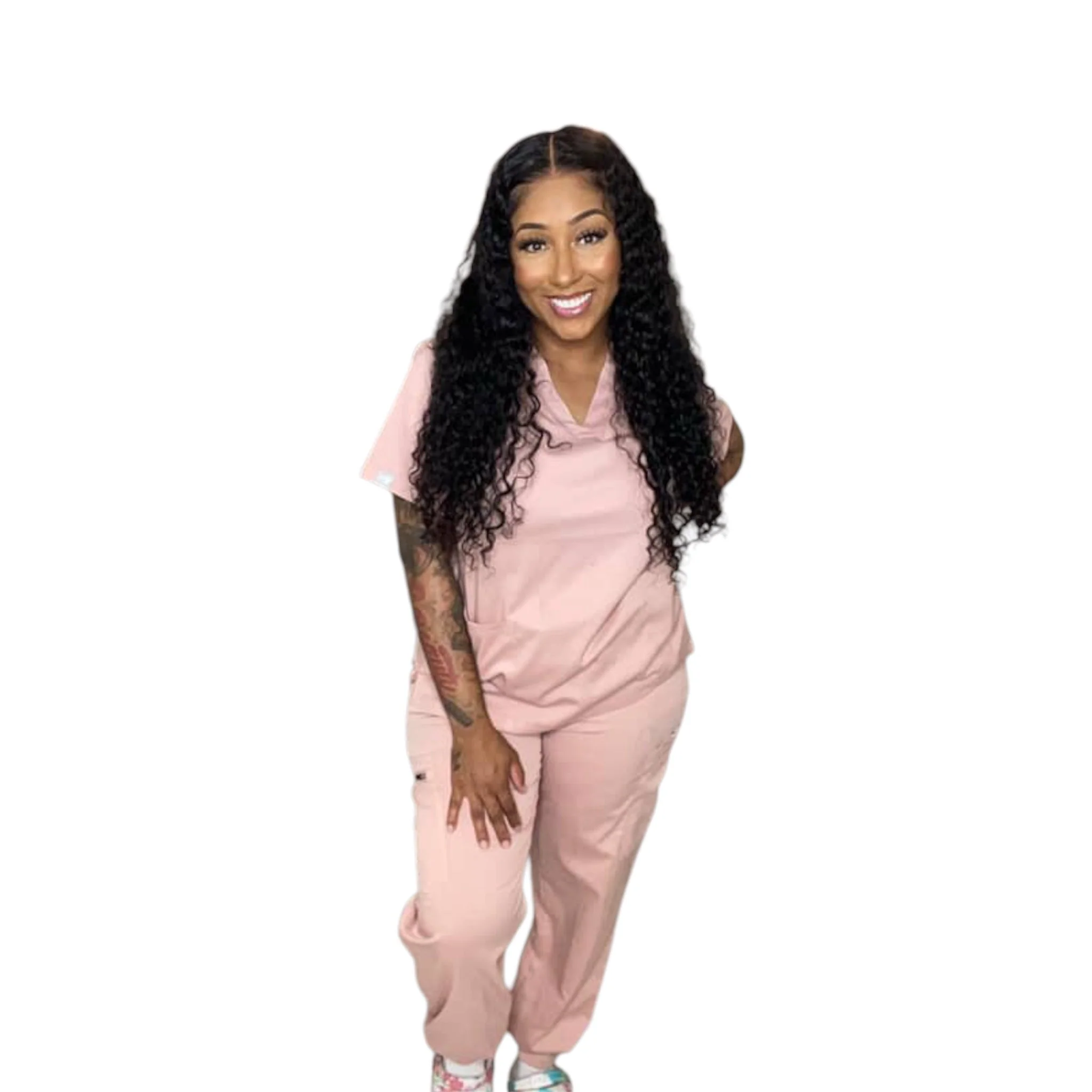 MJ V-Neck Scrub Top (Unisex) - Image 2