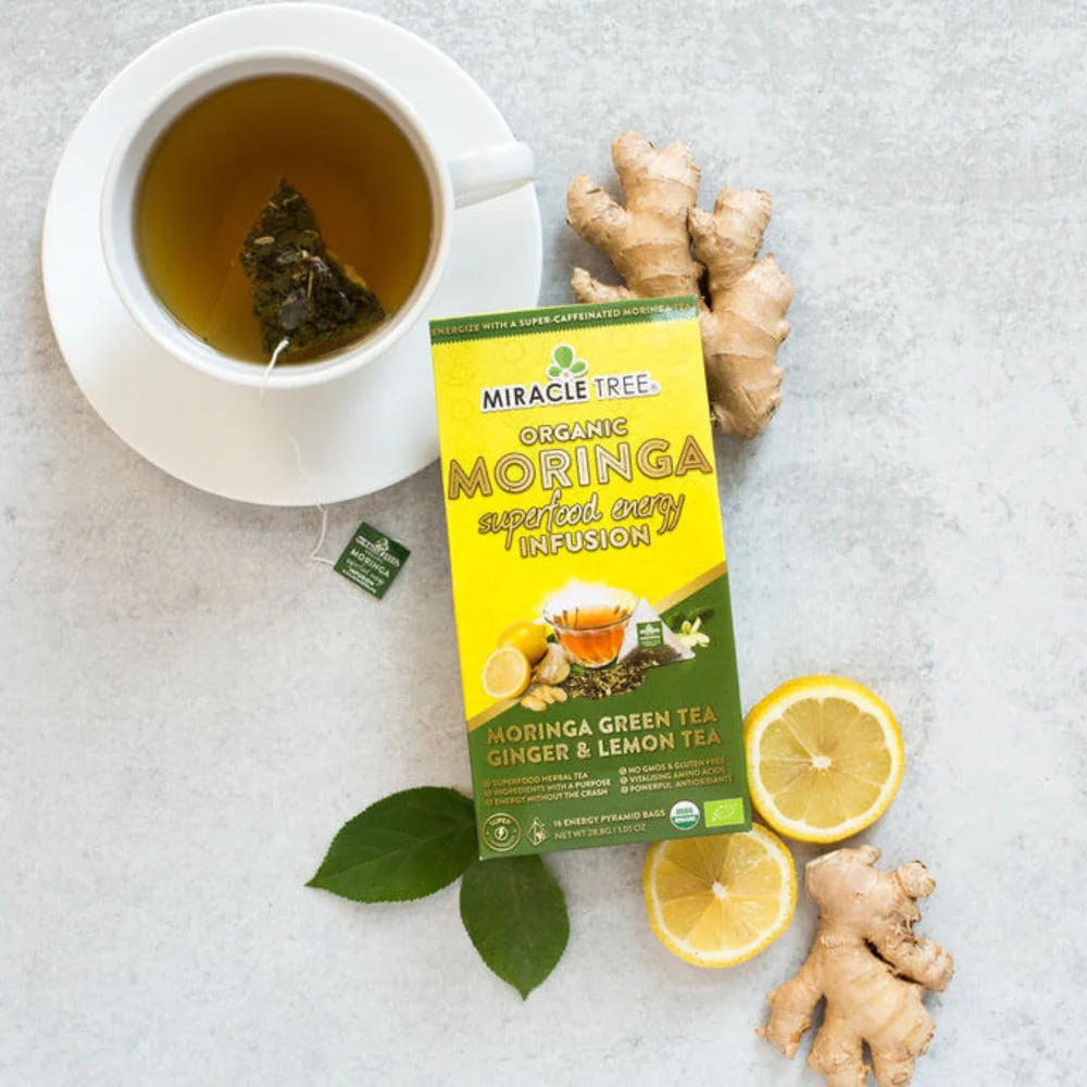 Moringa Energy Tea, Ginger Lemon - Image 4