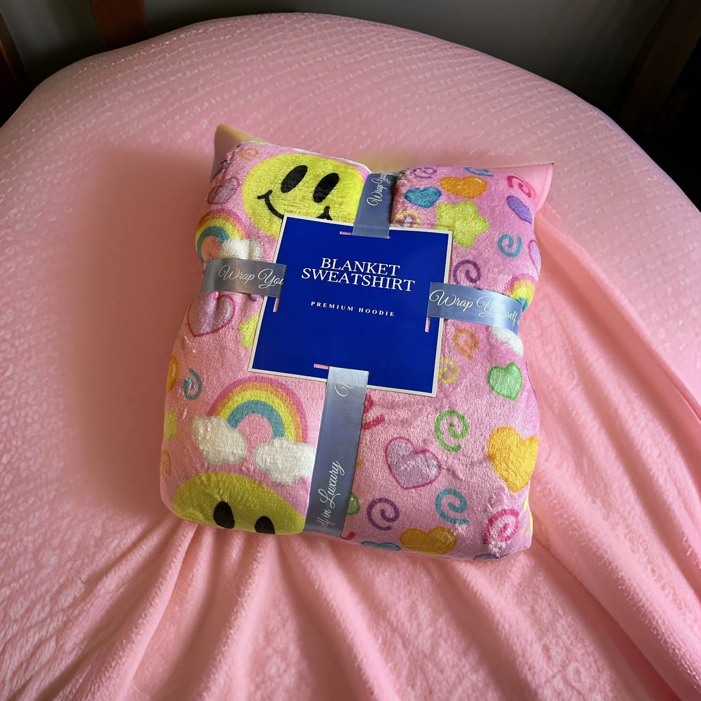 My Back Hurts [PINK] Jumbo Blanket Hoodie - Image 7
