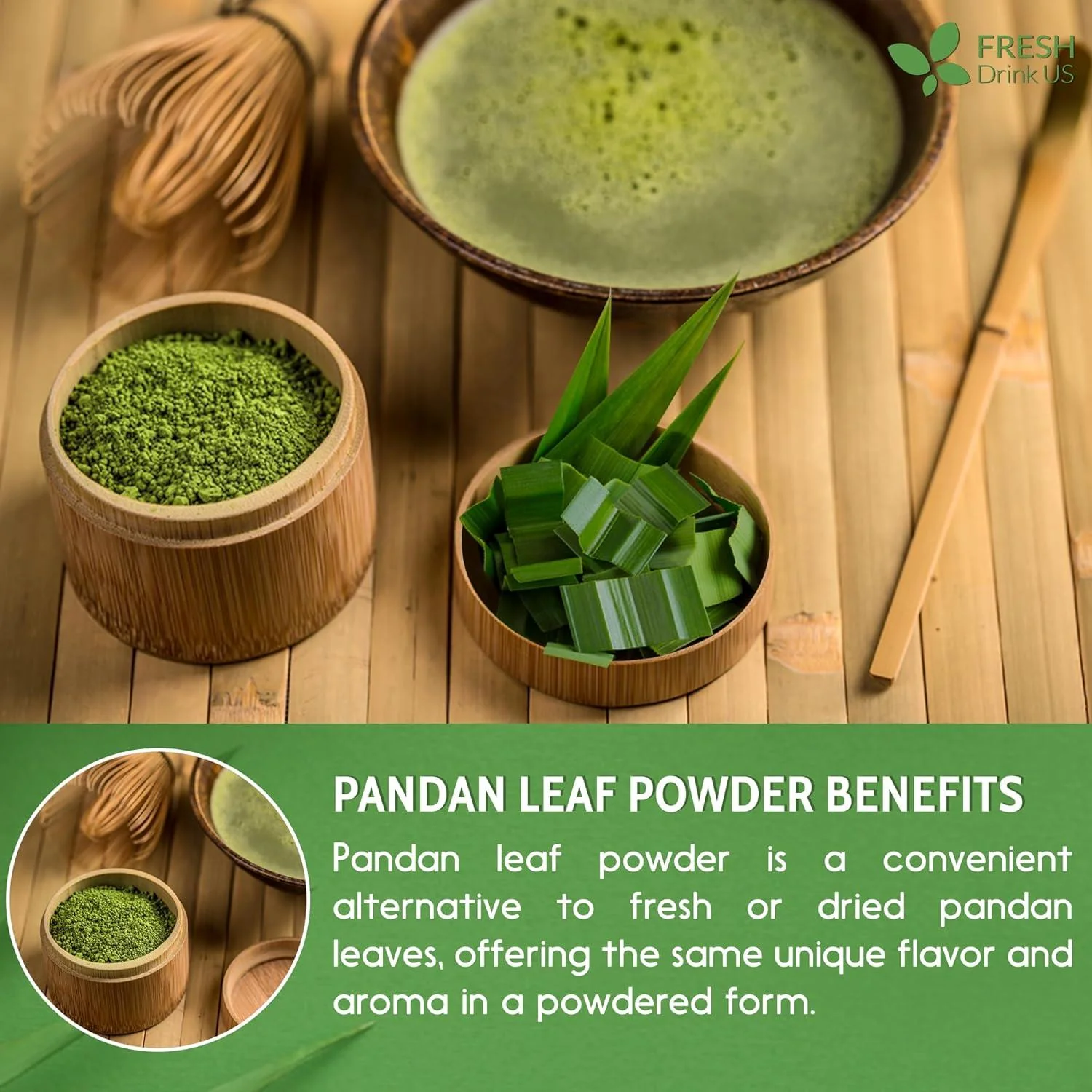Natural Pandan Leaves Dried, No Additives, No Caffeine, Vegan - Image 9