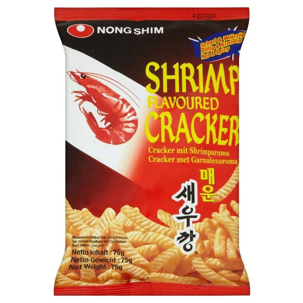 Nongshim Shrimp Cracker Combo (Original + Spicy Flavor + Gochujang) 3 pack / Total 7.84oz - Image 3