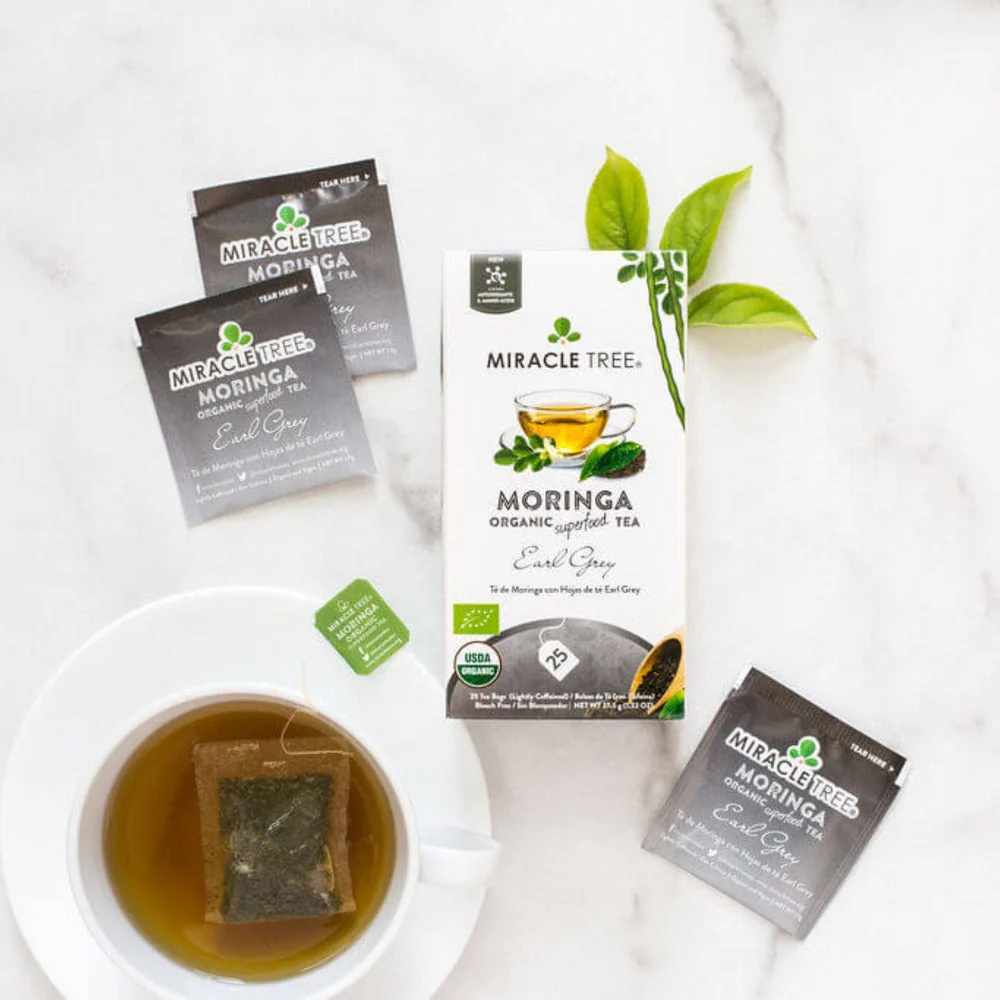 Organic Moringa Tea, Earl Grey - Image 4