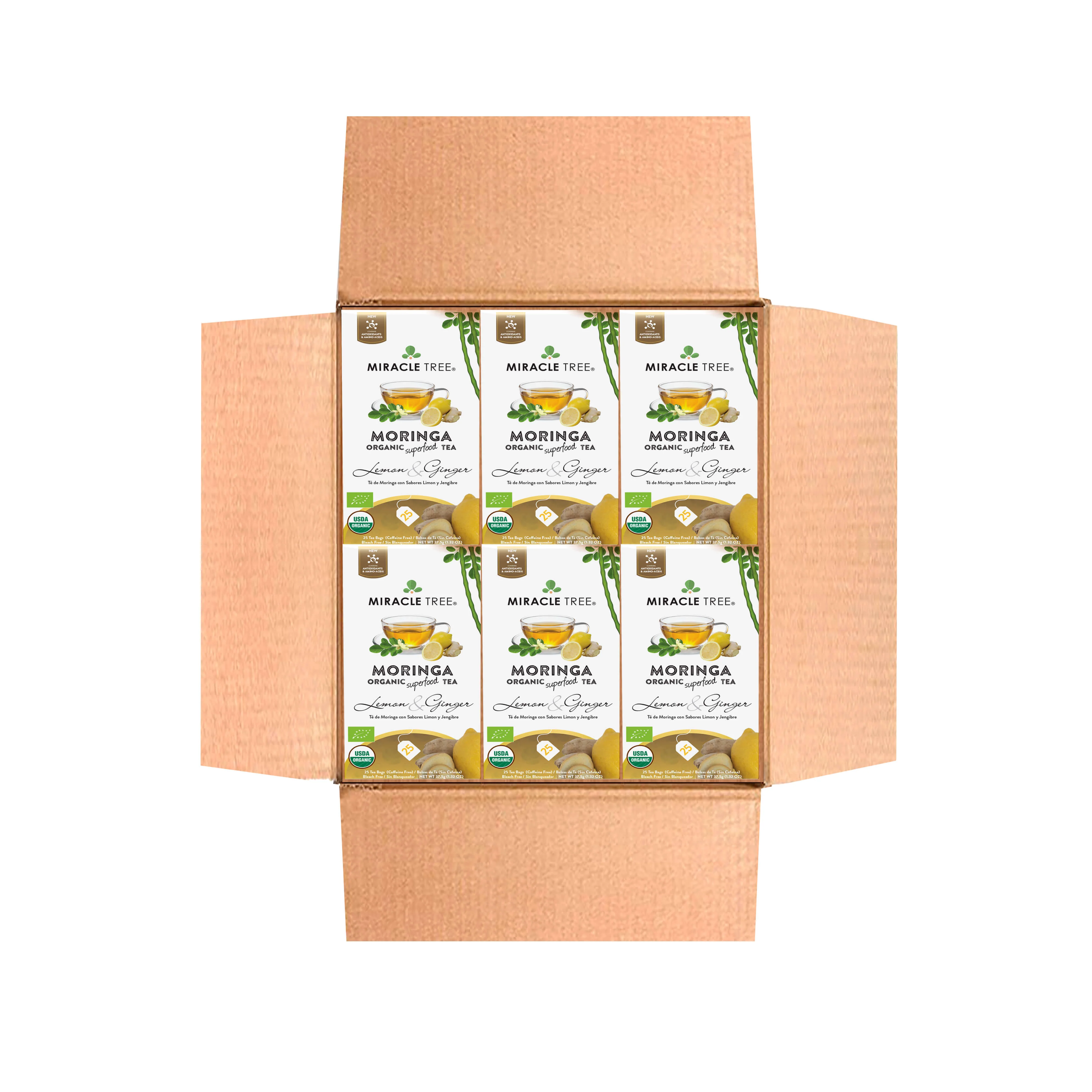 Organic Moringa Tea, Lemon & Ginger - Image 6