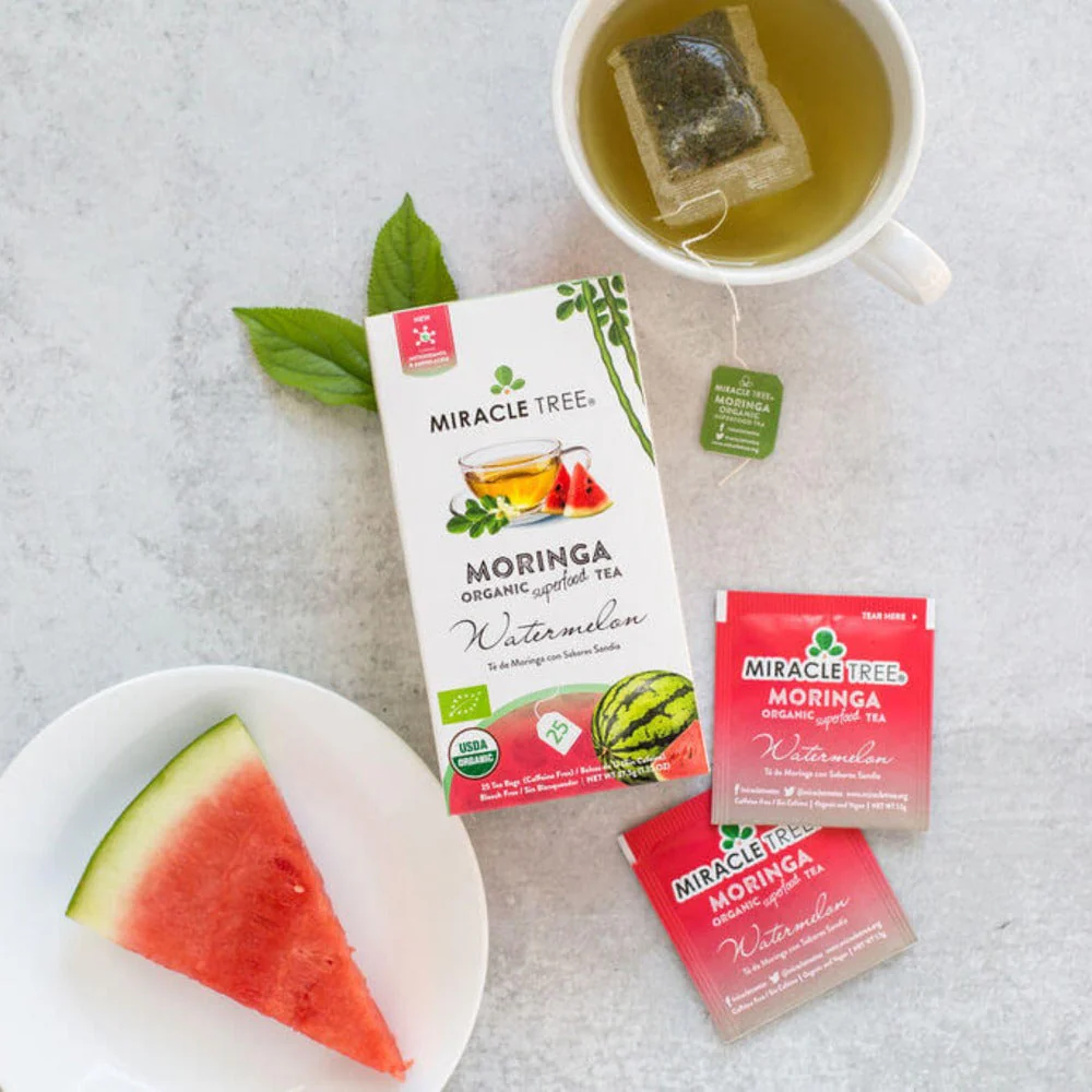 Organic Moringa Tea, Watermelon - Image 4