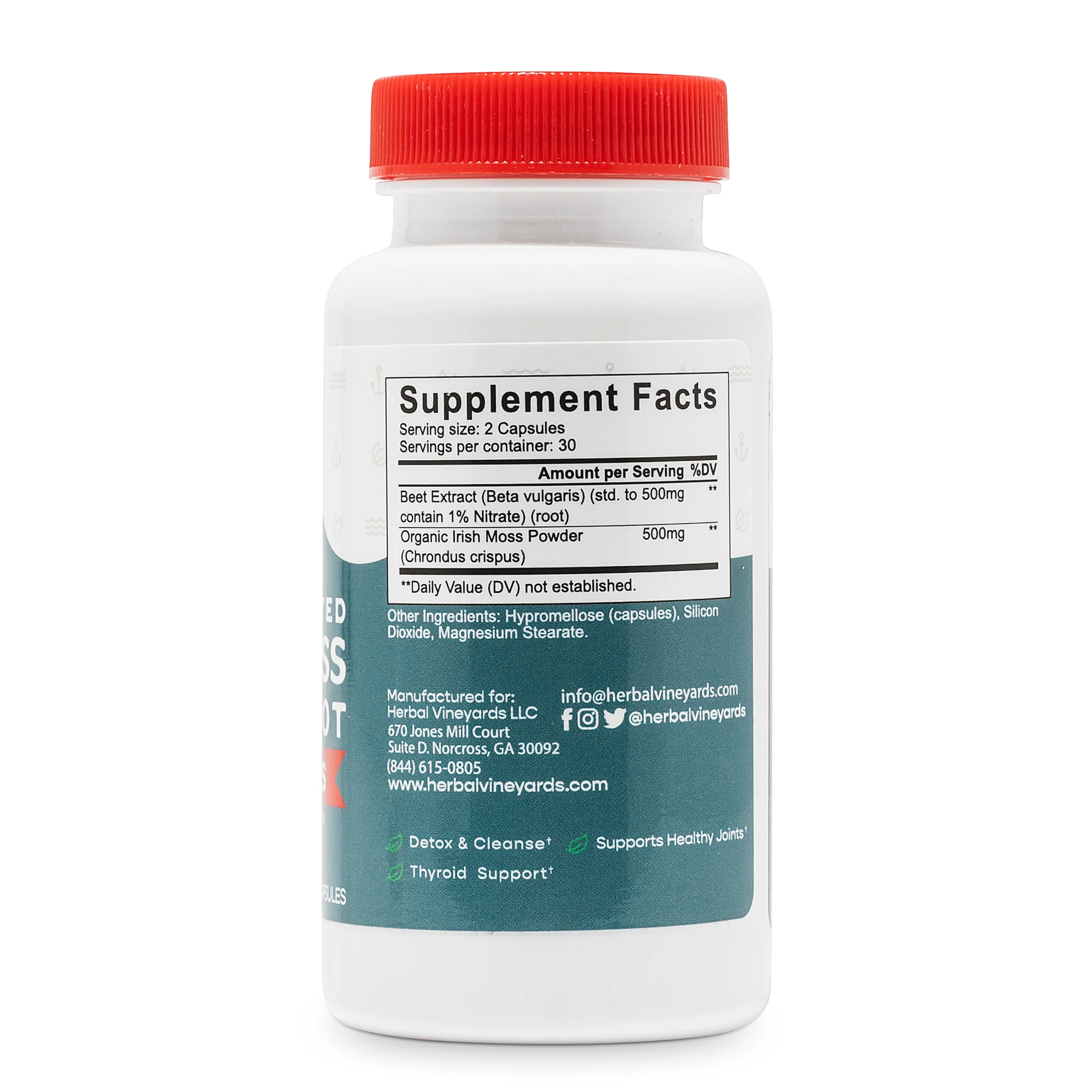 Organic Sea Moss & Beet Root Capsules - 60 Count - Image 5