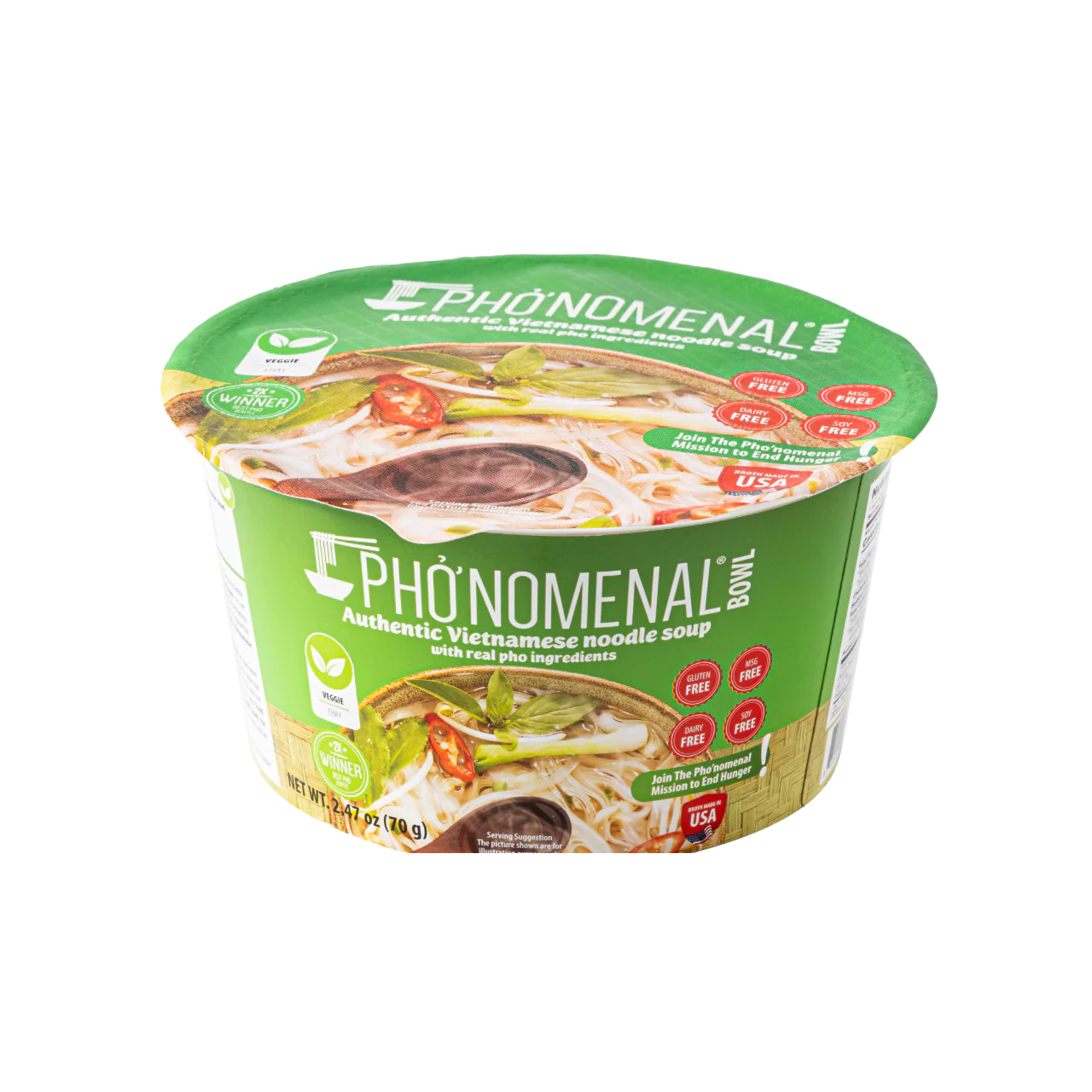 Pho’nomenal Bowl Instant Veggie Pho (Case of 6 Bowls) - Image 5