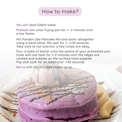 Pondan - Ube Pancake Mix 8.8oz (Maple Syrup Included) (Pack of 1) - Image 3