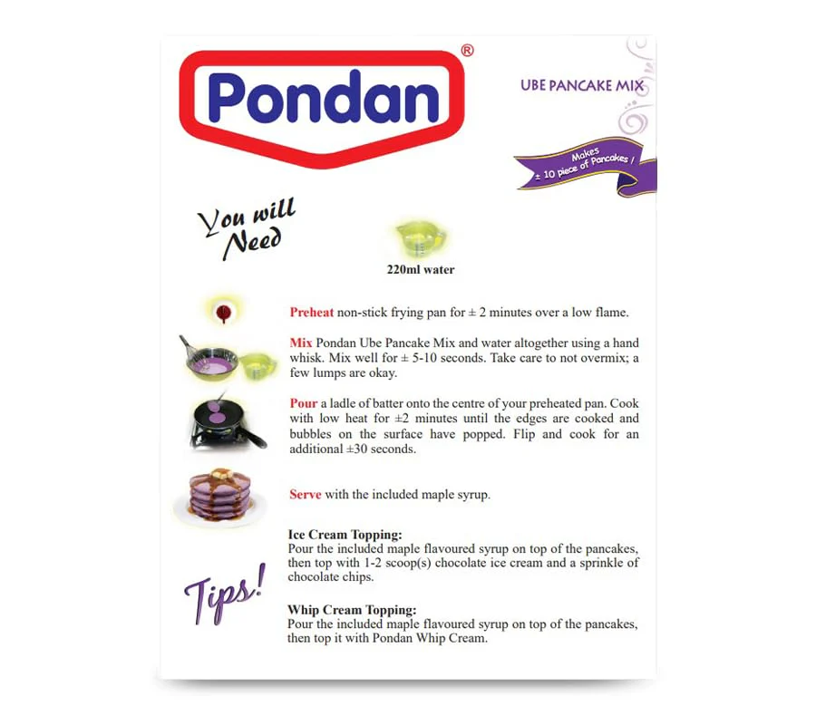 Pondan - Ube Pancake Mix 8.8oz (Maple Syrup Included) (Pack of 1) - Image 7