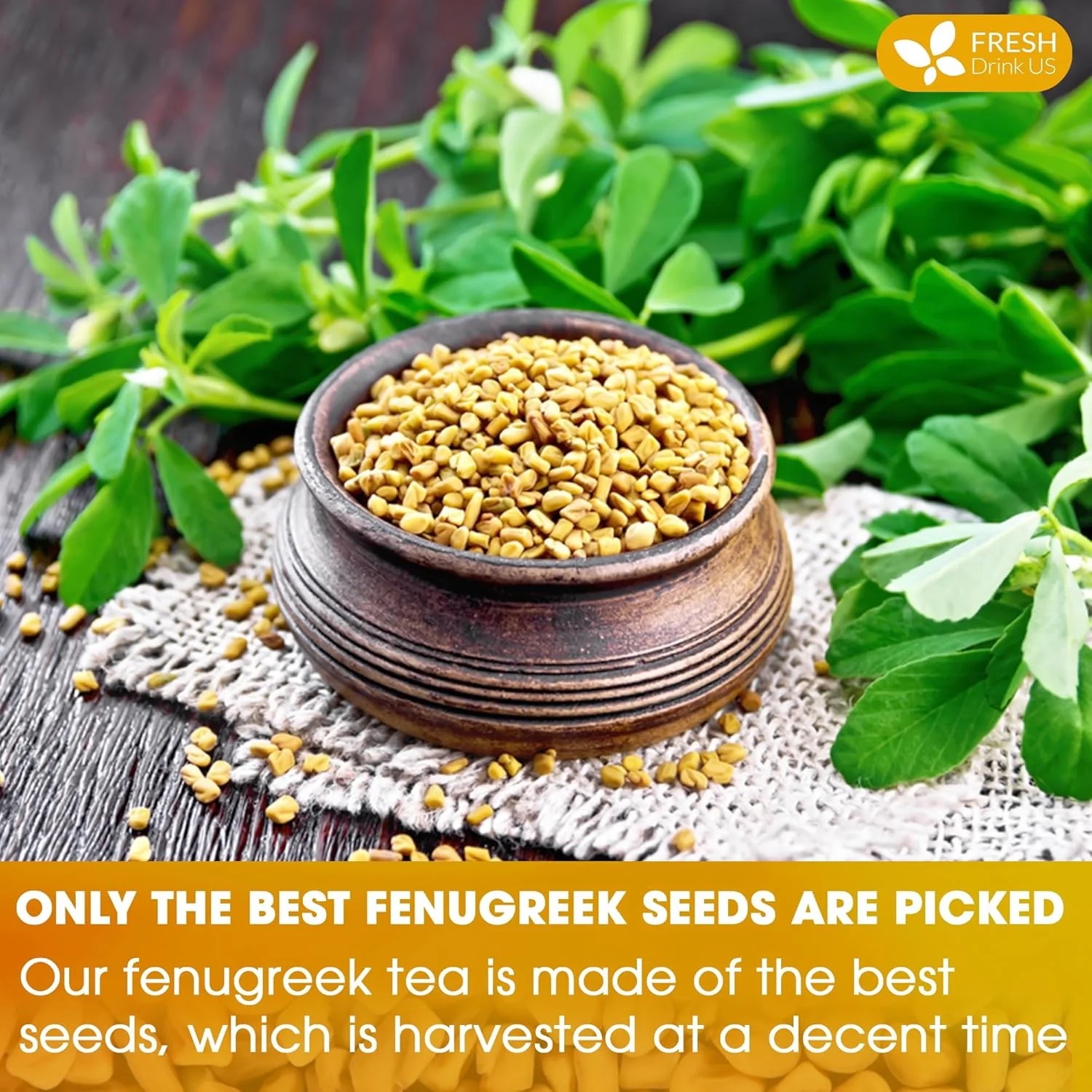 Premium Fenugreek Tea Bags. No Sugar, No Caffeine, No Gluten, Vegan. (30 Tea Bags) - Image 5