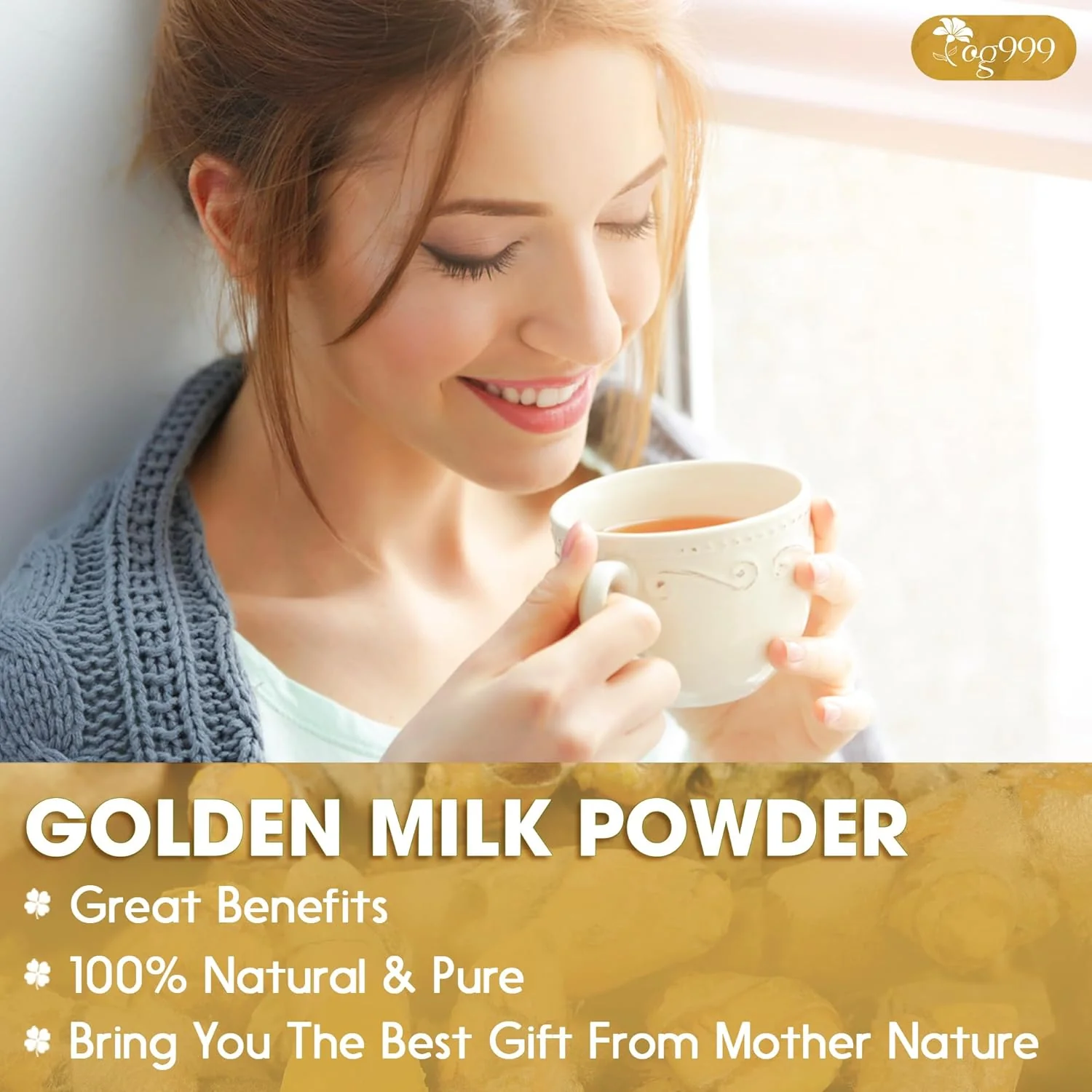 Premium Golden Milk Powder - Turmeric, Cinnamon, Ginger & Black Pepper – Natural Spice Blend for Lattes, Smoothies & Baking - Image 9