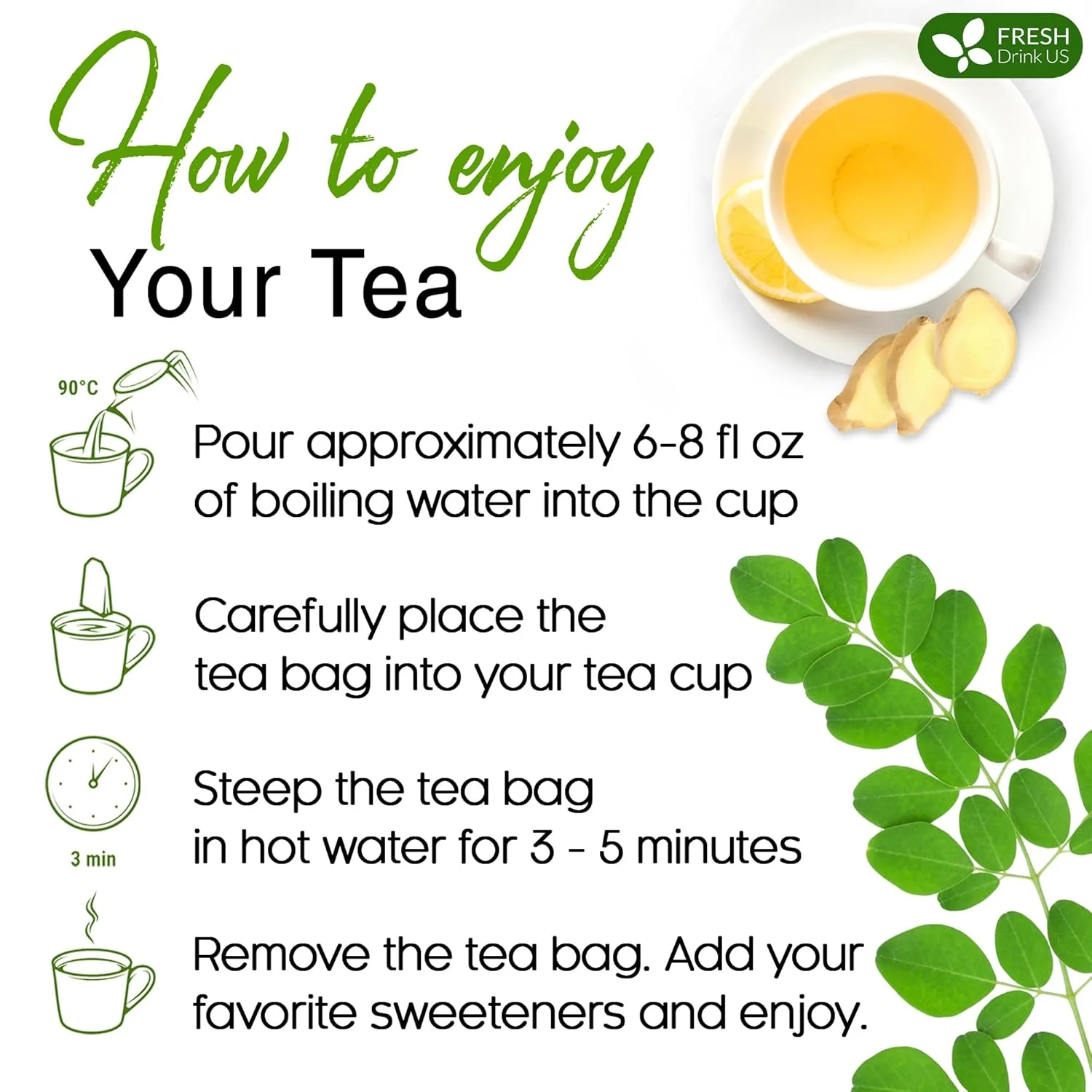 Premium Moringa Ginger Herbal Tea - Image 9
