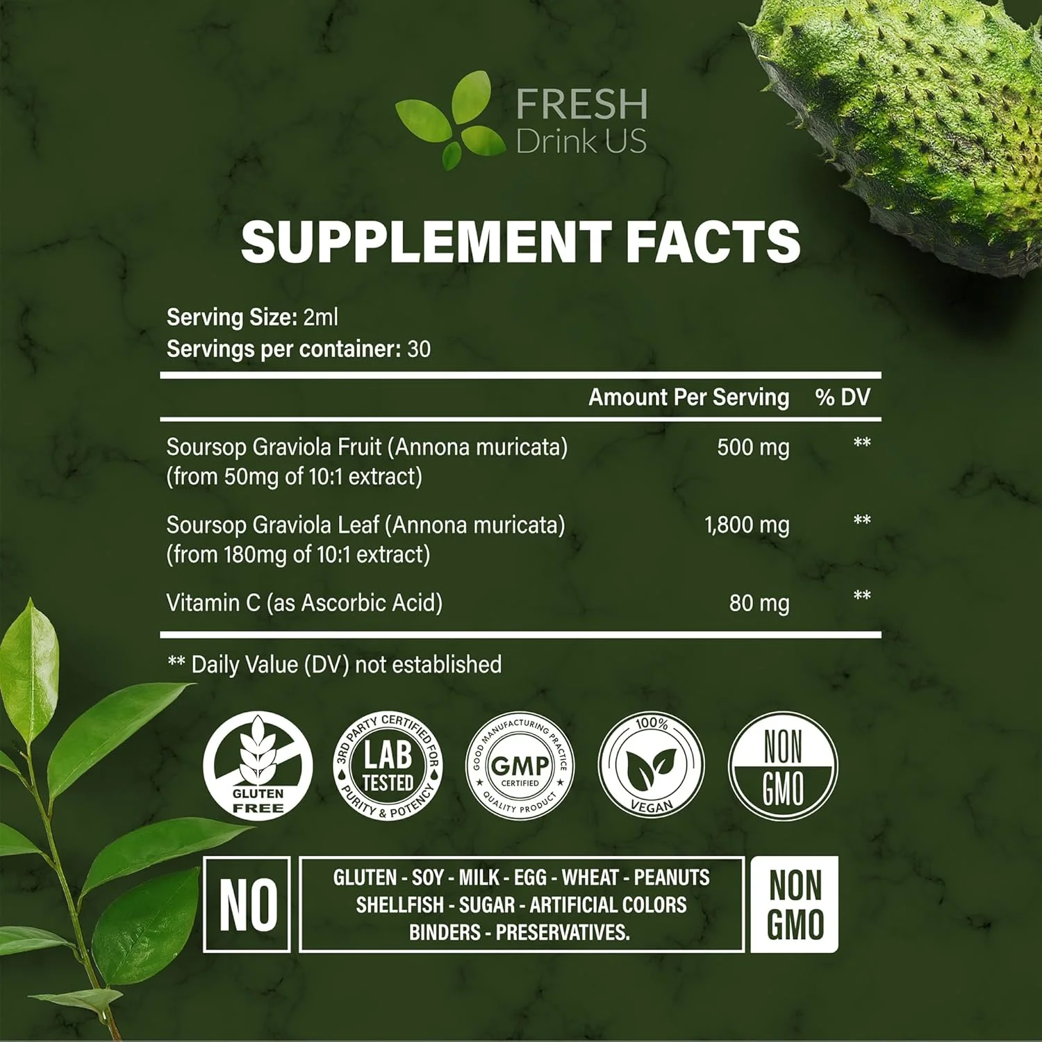 Premium Soursop Graviola Extract Liquid - Image 3