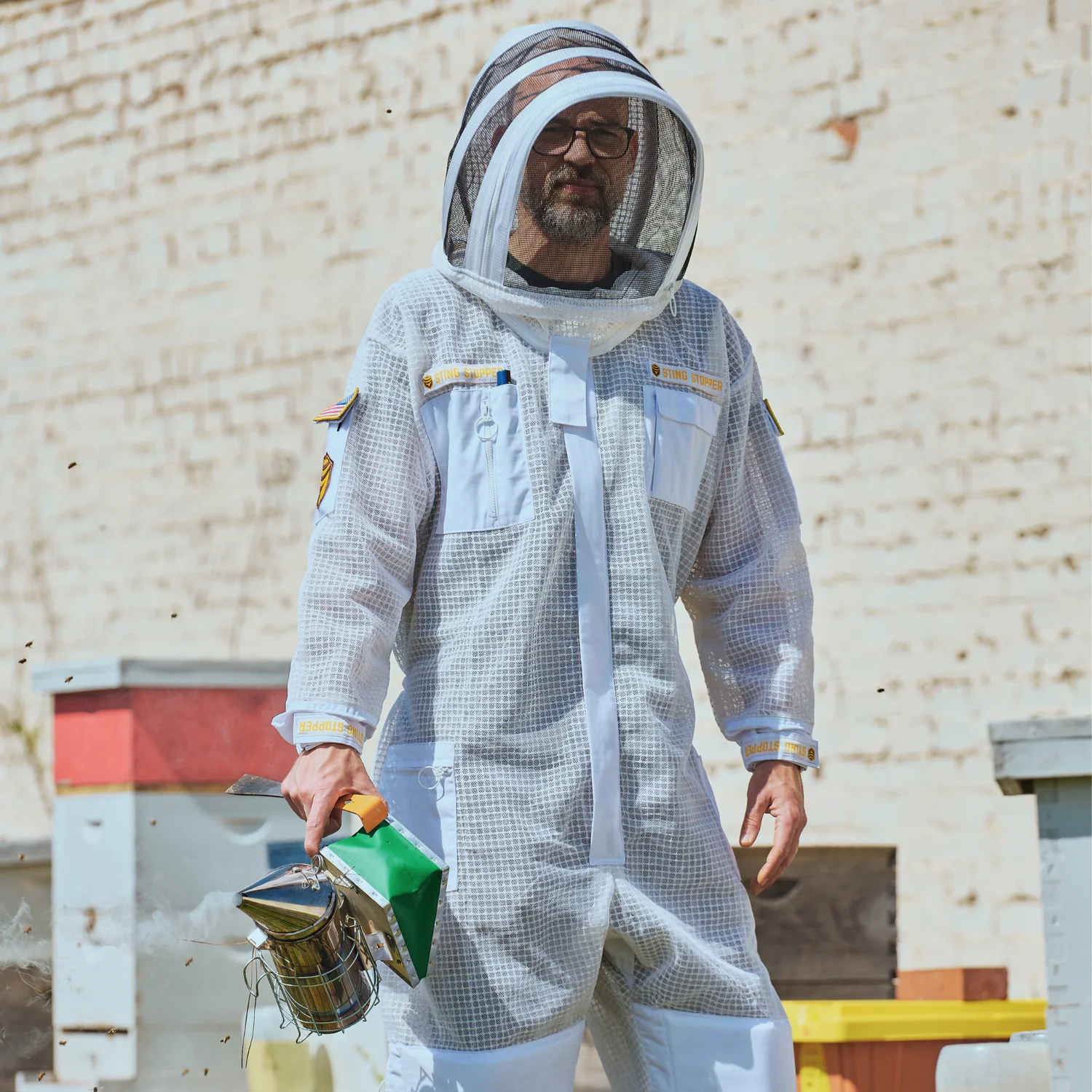 Professional Triple Layer Ventilated Full Beekeeping Suit - Image 15