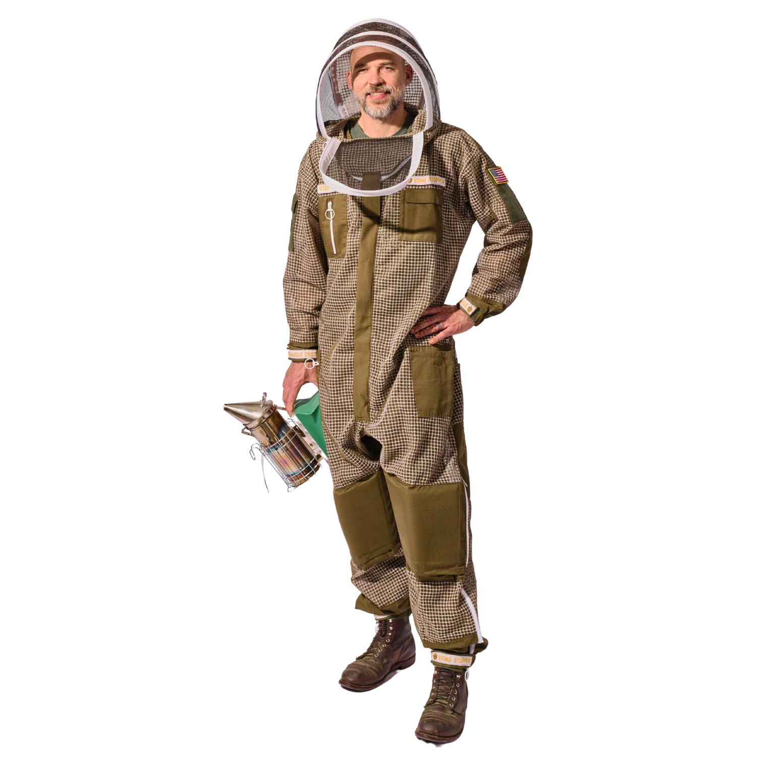 Professional Triple Layer Ventilated Full Beekeeping Suit - Image 19