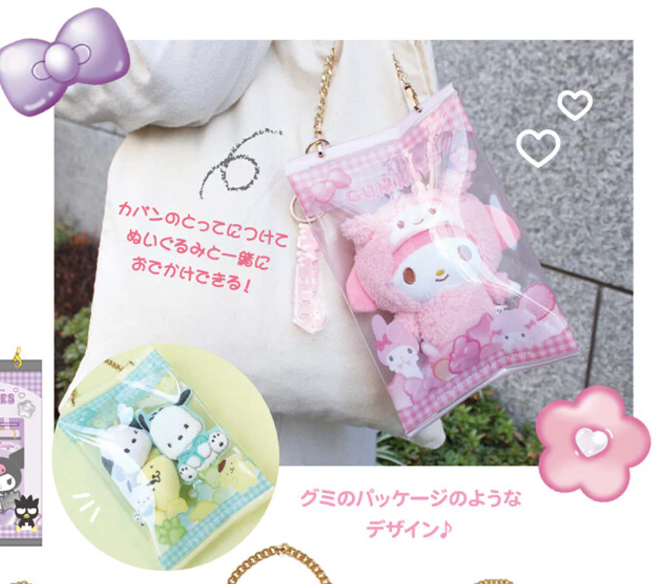 Sanrio Gummies Outing PVC Pouch [Pochacco & PomPom Purin] - Image 3