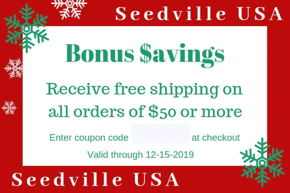 Seedville USA Shop Gift Certificate - Christmas Design - By Email or Postal Mail - You Choose Amount - Image 3